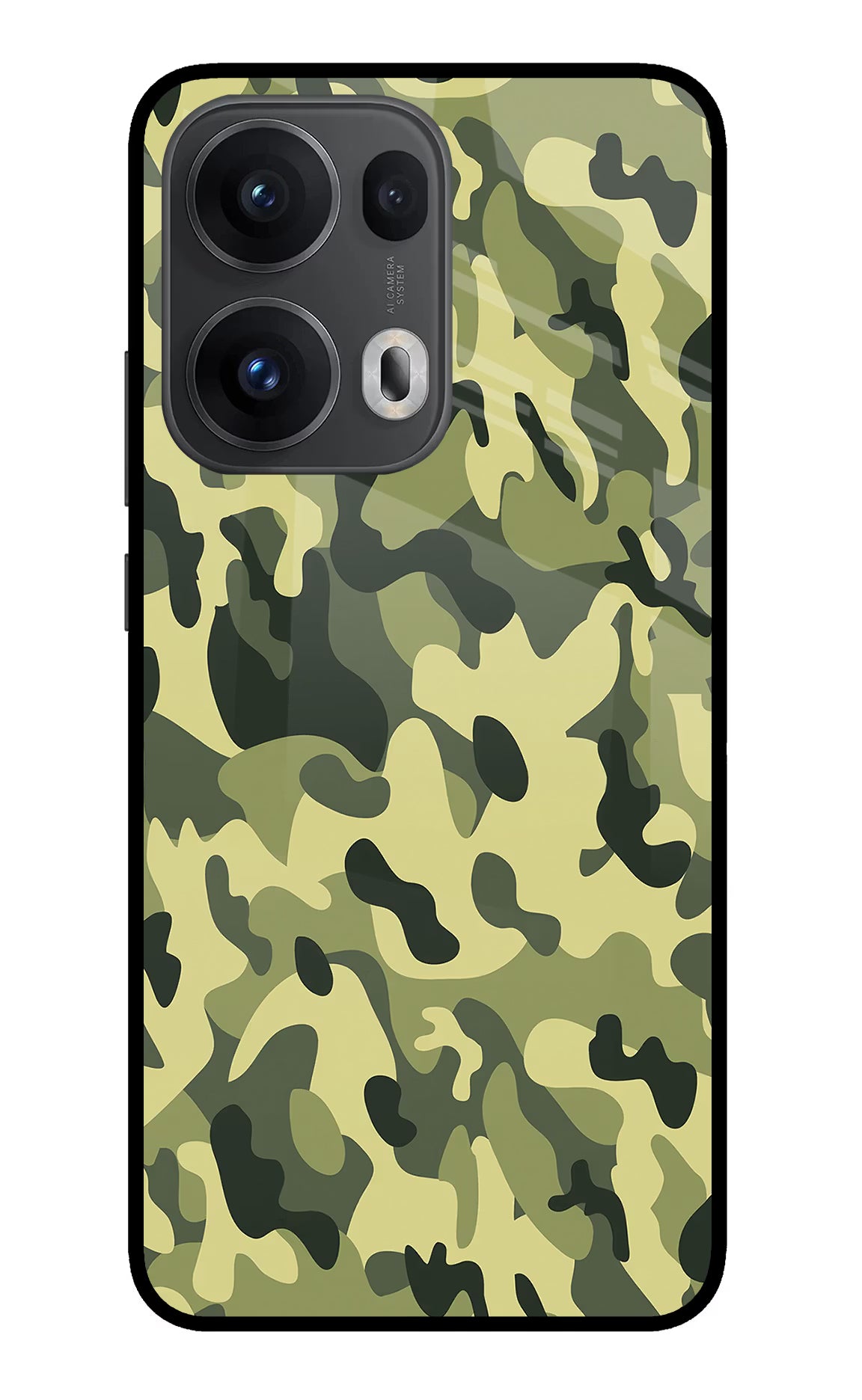 Camouflage Oppo Reno13 Pro 5G Glass Case - Camouflage Oppo Reno13 Pro 5G Glass Case Camouflage Oppo Reno13 Pro 5G Glass Case