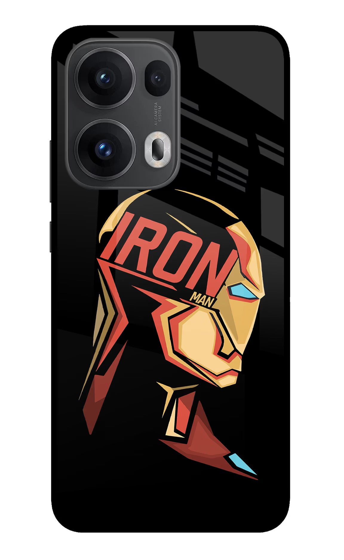 IronMan Oppo Reno13 Pro 5G Glass Case - IronMan Oppo Reno13 Pro 5G Glass Case IronMan Oppo Reno13 Pro 5G Glass Case