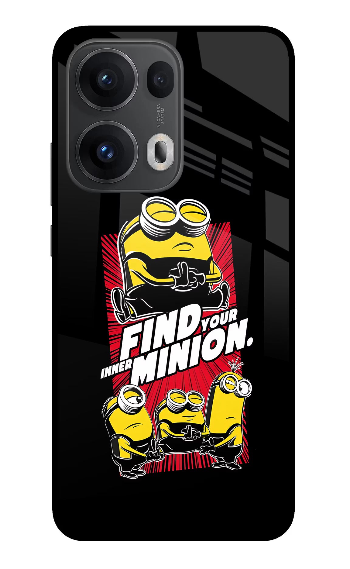 Find your inner Minion Oppo Reno13 Pro 5G Glass Case - Find your inner Minion Oppo Reno13 Pro 5G Glass Case Find your inner Minion Oppo Reno13 Pro 5G Glass Case