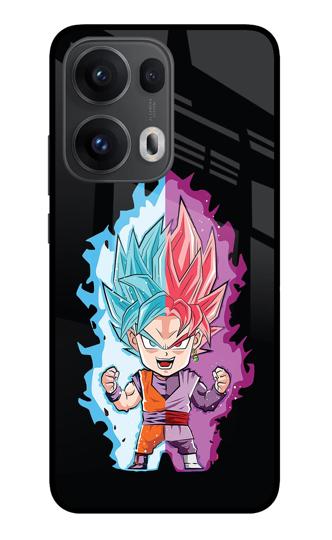 Chota Goku Oppo Reno13 Pro 5G Glass Case - Chota Goku Oppo Reno13 Pro 5G Glass Case Chota Goku Oppo Reno13 Pro 5G Glass Case