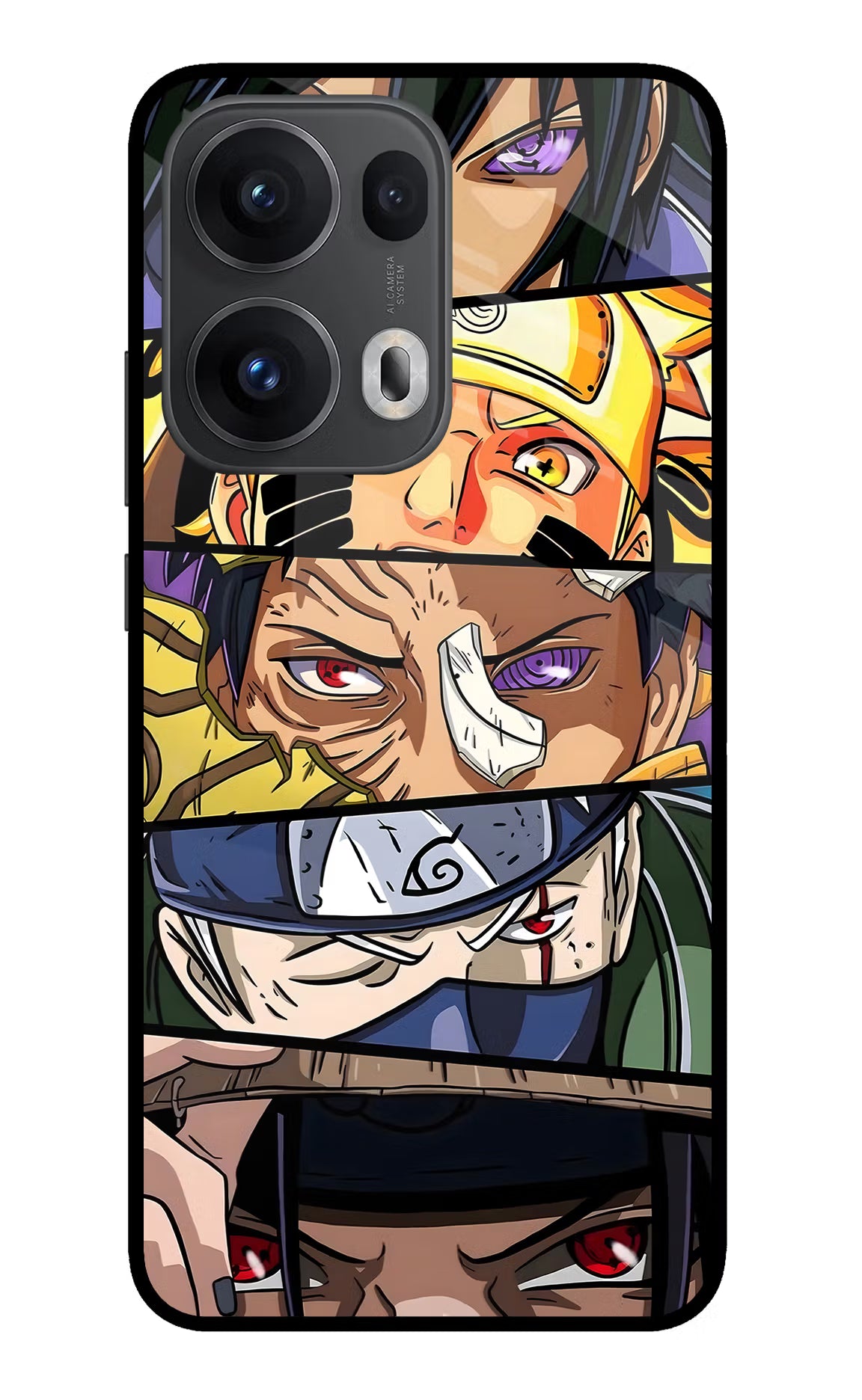 Naruto Character Oppo Reno13 Pro 5G Glass Case - Naruto Character Oppo Reno13 Pro 5G Glass Case Naruto Character Oppo Reno13 Pro 5G Glass Case