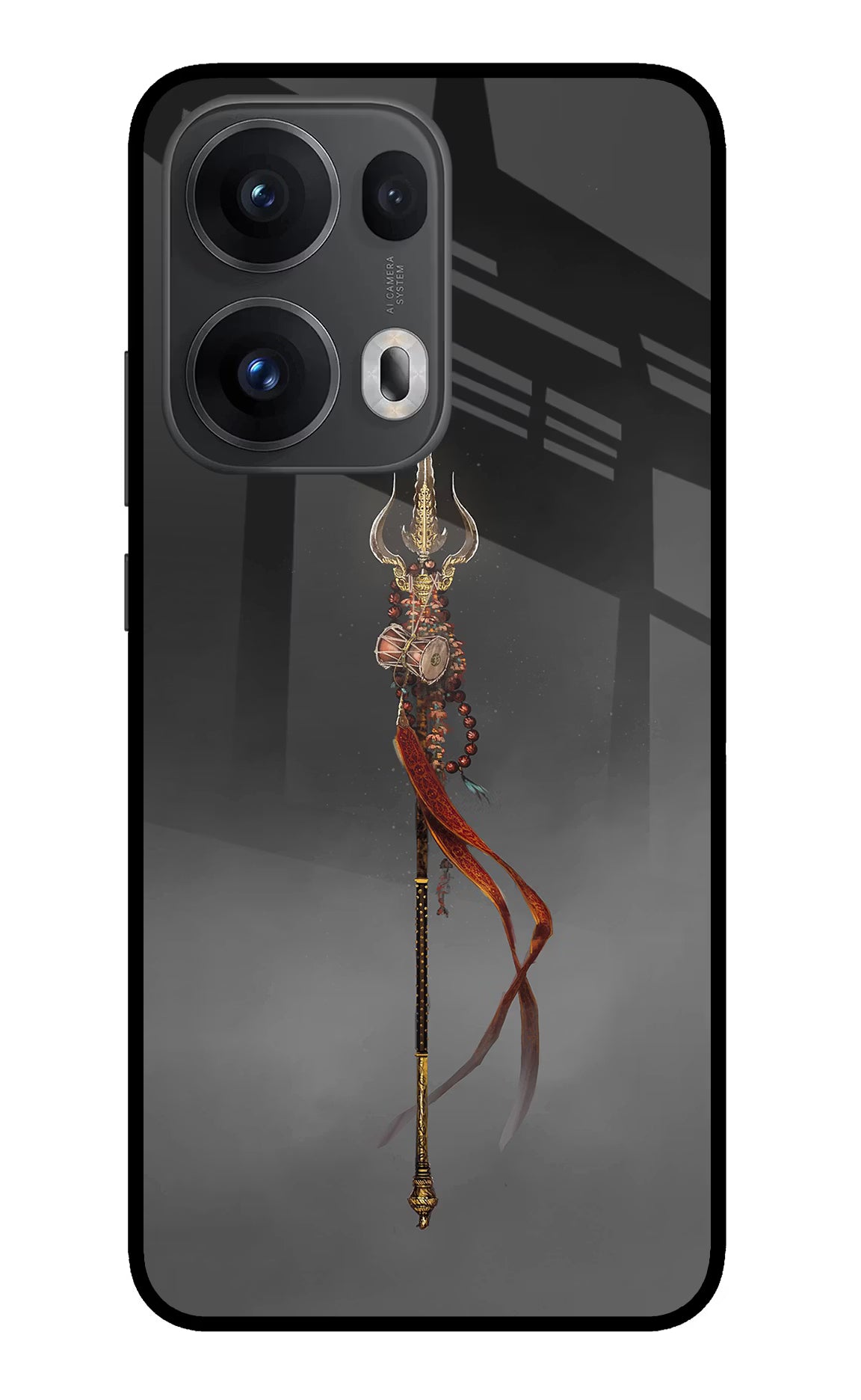 Shiv Trishul Oppo Reno13 Pro 5G Glass Case - Shiv Trishul Oppo Reno13 Pro 5G Glass Case Shiv Trishul Oppo Reno13 Pro 5G Glass Case