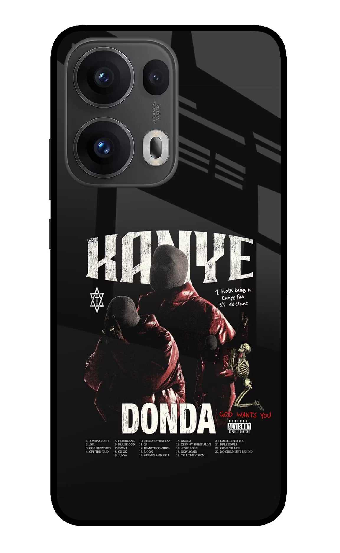 Donda Kanye West Oppo Reno13 Pro 5G Glass Case - Donda Kanye West Oppo Reno13 Pro 5G Glass Case Donda Kanye West Oppo Reno13 Pro 5G Glass Case