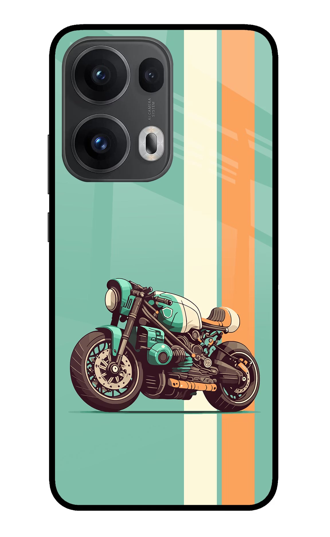 Striped Moto Drift Oppo Reno13 Pro 5G Glass Case - Striped Moto Drift Oppo Reno13 Pro 5G Glass Case Striped Moto Drift Oppo Reno13 Pro 5G Glass Case
