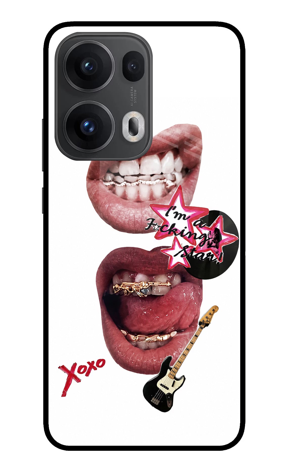 Rockstar Oppo Reno13 Pro 5G Glass Case - Rockstar Oppo Reno13 Pro 5G Glass Case Rockstar Oppo Reno13 Pro 5G Glass Case