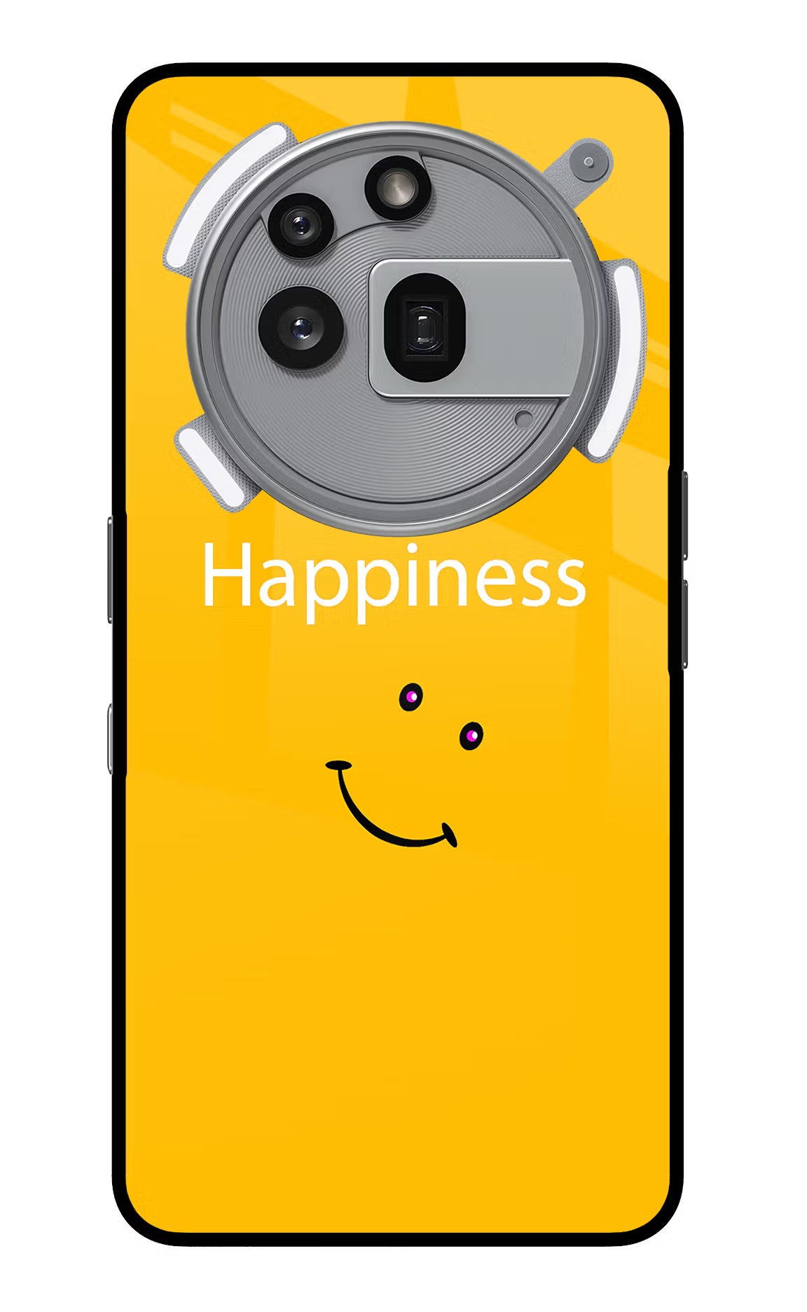 Happiness With Smiley Nothing Phone 3a Pro Glass Case - Happiness With Smiley Nothing Phone 3a Pro Glass Case Happiness With Smiley Nothing Phone 3a Pro Glass Case