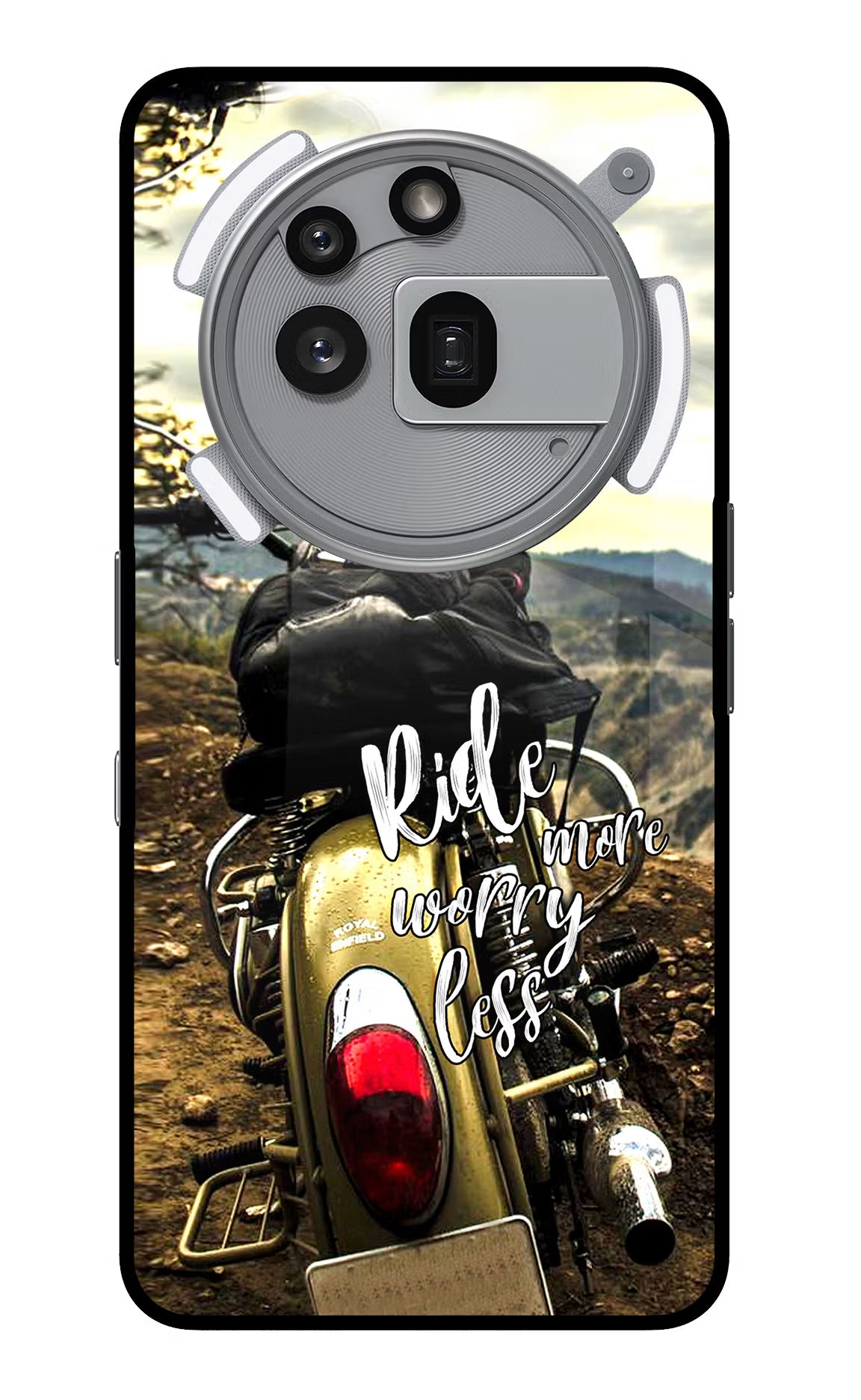 Ride More Worry Less Nothing Phone 3a Pro Glass Case - Ride More Worry Less Nothing Phone 3a Pro Glass Case Ride More Worry Less Nothing Phone 3a Pro Glass Case