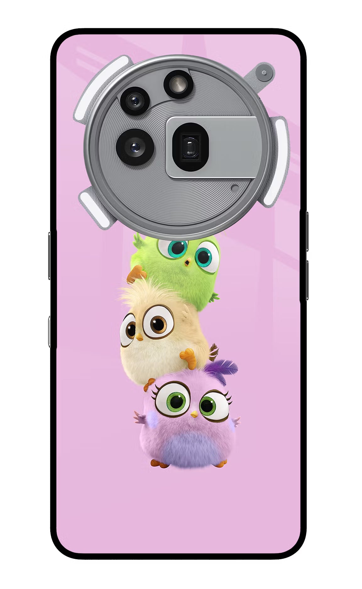 Cute Little Birds Nothing Phone 3a Pro Glass Case - Cute Little Birds Nothing Phone 3a Pro Glass Case Cute Little Birds Nothing Phone 3a Pro Glass Case