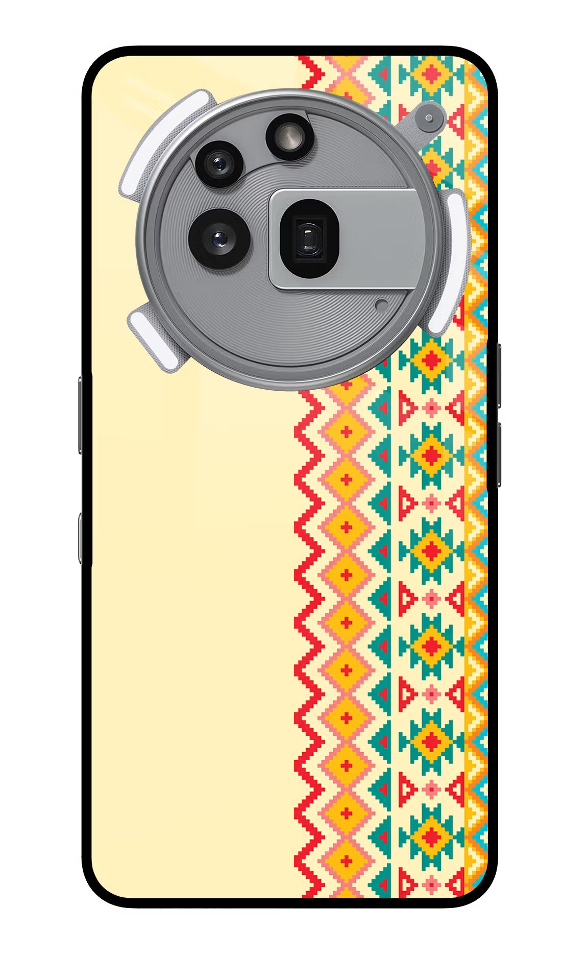 Ethnic Seamless Nothing Phone 3a Pro Glass Case - Ethnic Seamless Nothing Phone 3a Pro Glass Case Ethnic Seamless Nothing Phone 3a Pro Glass Case