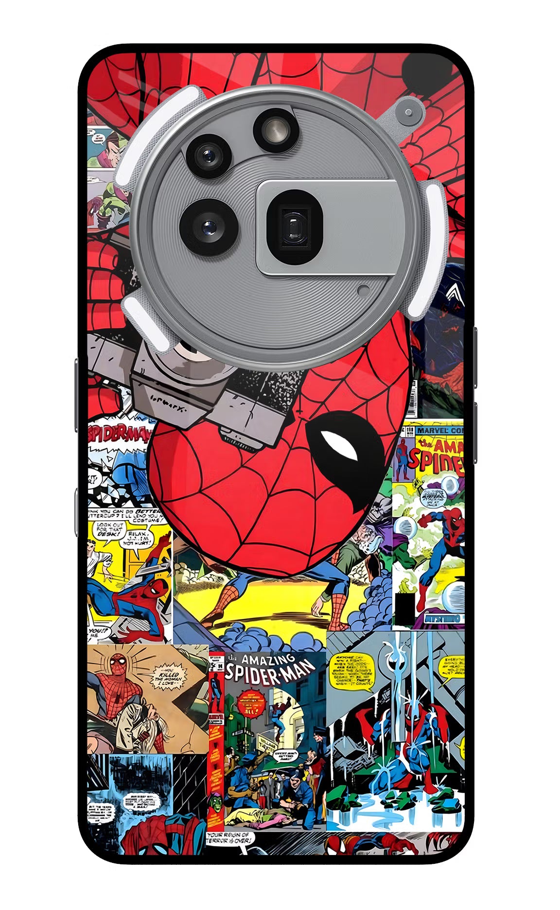 Spider Man Nothing Phone 3a Pro Glass Case - Spider Man Nothing Phone 3a Pro Glass Case Spider Man Nothing Phone 3a Pro Glass Case
