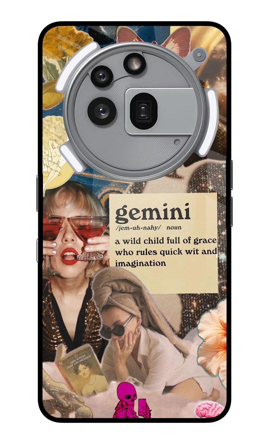 Gemini Zodiac Nothing Phone 3a Pro Glass Case - Gemini Zodiac Nothing Phone 3a Pro Glass Case Gemini Zodiac Nothing Phone 3a Pro Glass Case