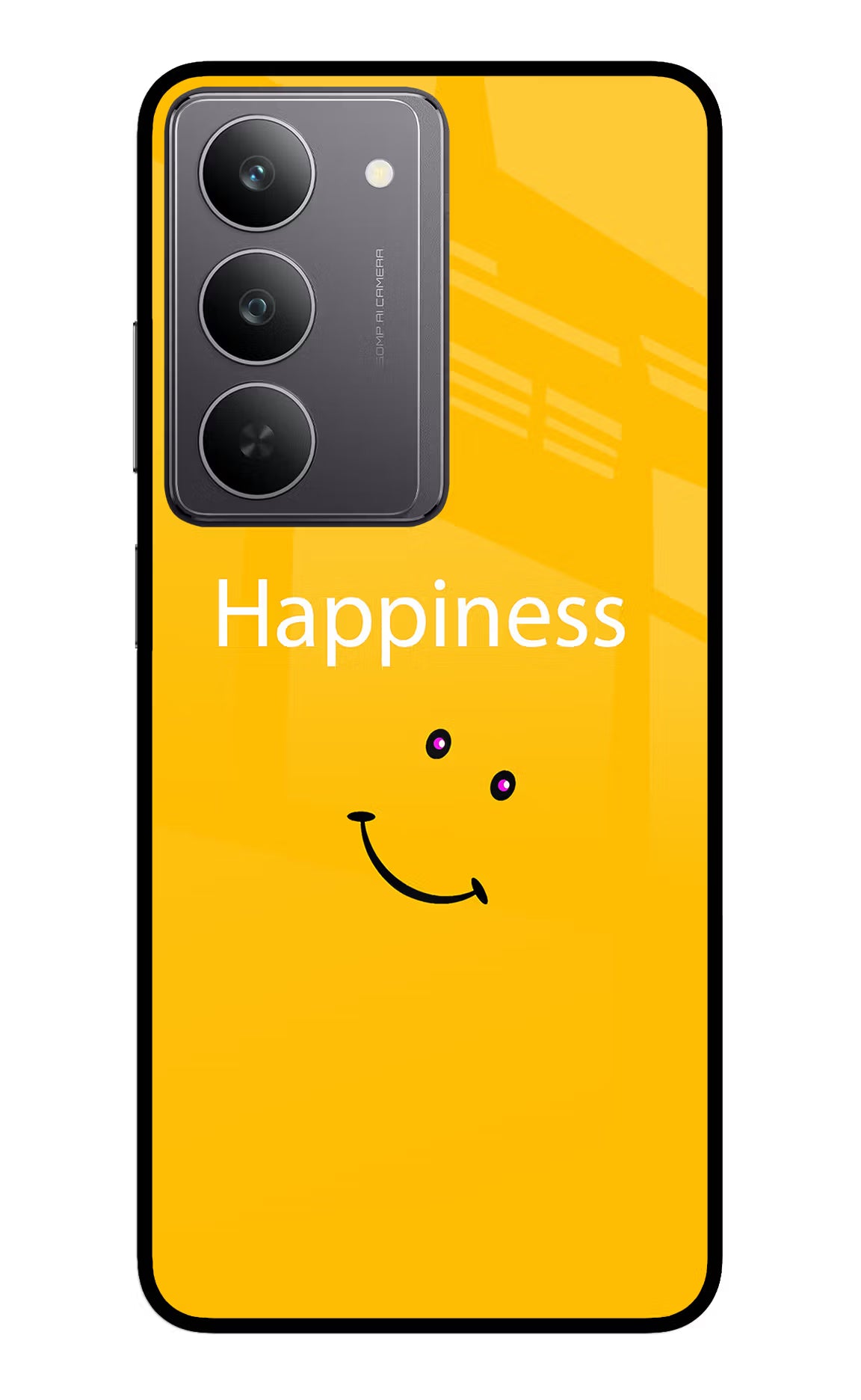 Happiness With Smiley Realme 14x 5G Glass Case - Happiness With Smiley Realme 14x 5G Glass Case Happiness With Smiley Realme 14x 5G Glass Case