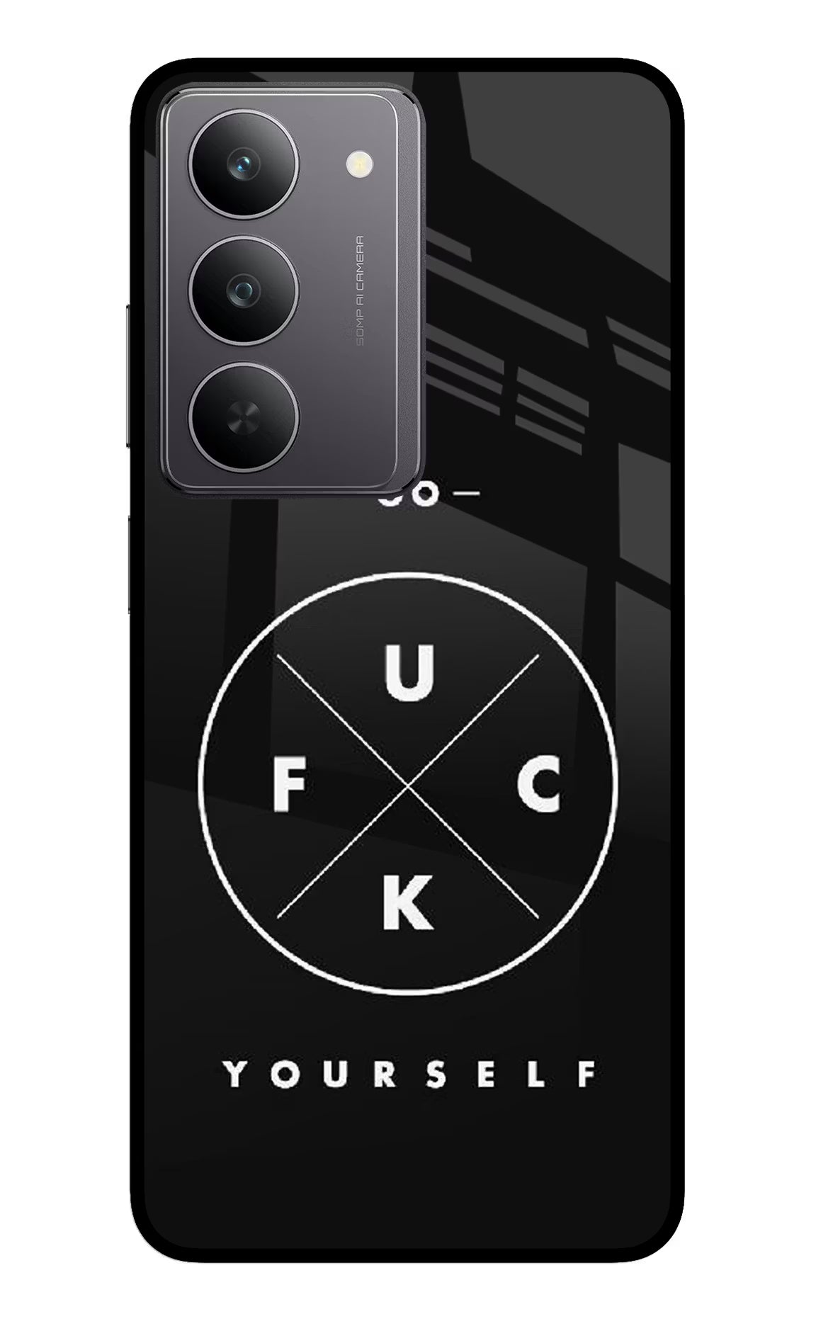 Go Fuck Yourself Realme 14x 5G Glass Case - Go Fuck Yourself Realme 14x 5G Glass Case Go Fuck Yourself Realme 14x 5G Glass Case