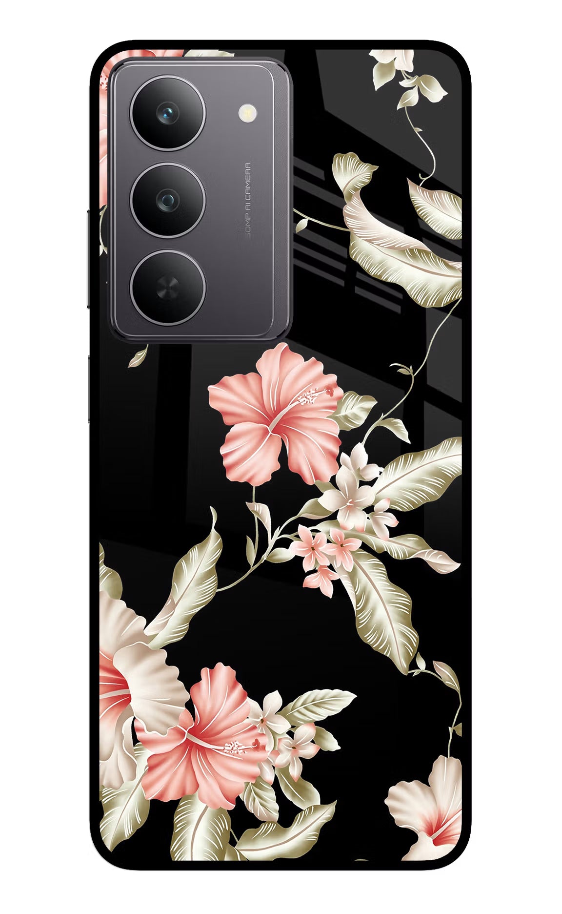 Flowers Realme 14x 5G Glass Case - Flowers Realme 14x 5G Glass Case Flowers Realme 14x 5G Glass Case