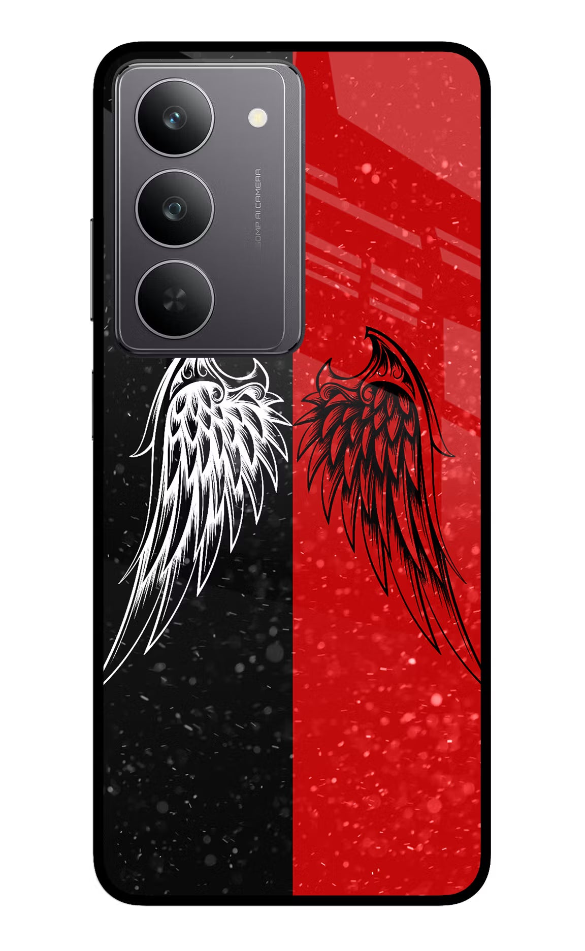 Wings Realme 14x 5G Glass Case - Wings Realme 14x 5G Glass Case Wings Realme 14x 5G Glass Case