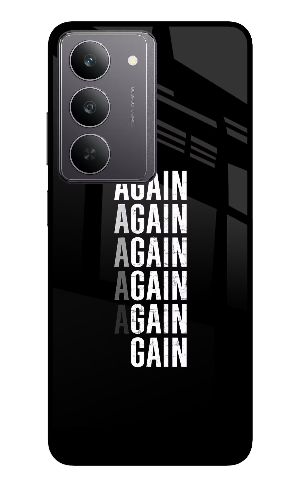 Again Again Gain Realme 14x 5G Glass Case - Again Again Gain Realme 14x 5G Glass Case Again Again Gain Realme 14x 5G Glass Case