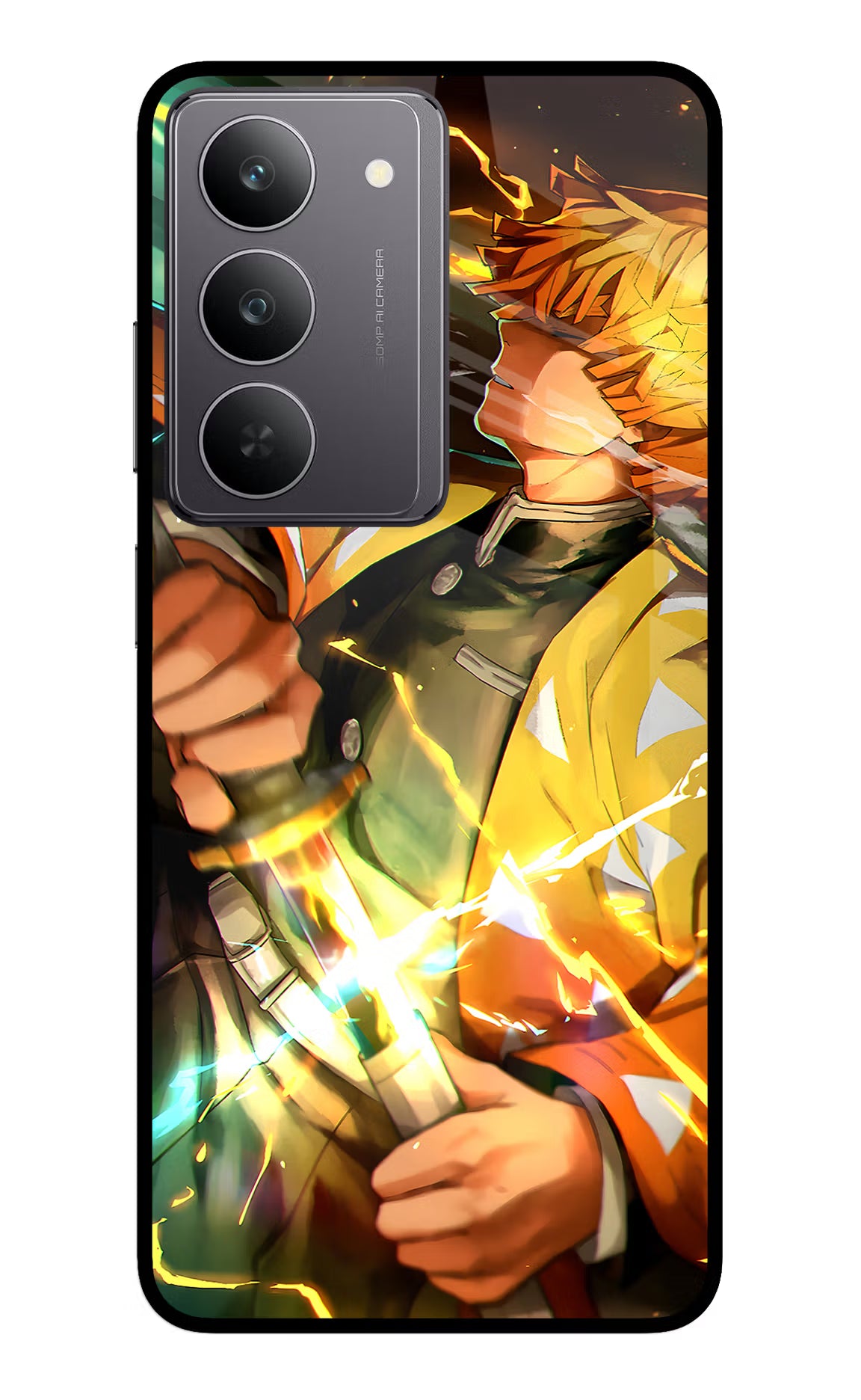 Demon Slayer Realme 14x 5G Glass Case - Demon Slayer Realme 14x 5G Glass Case Demon Slayer Realme 14x 5G Glass Case