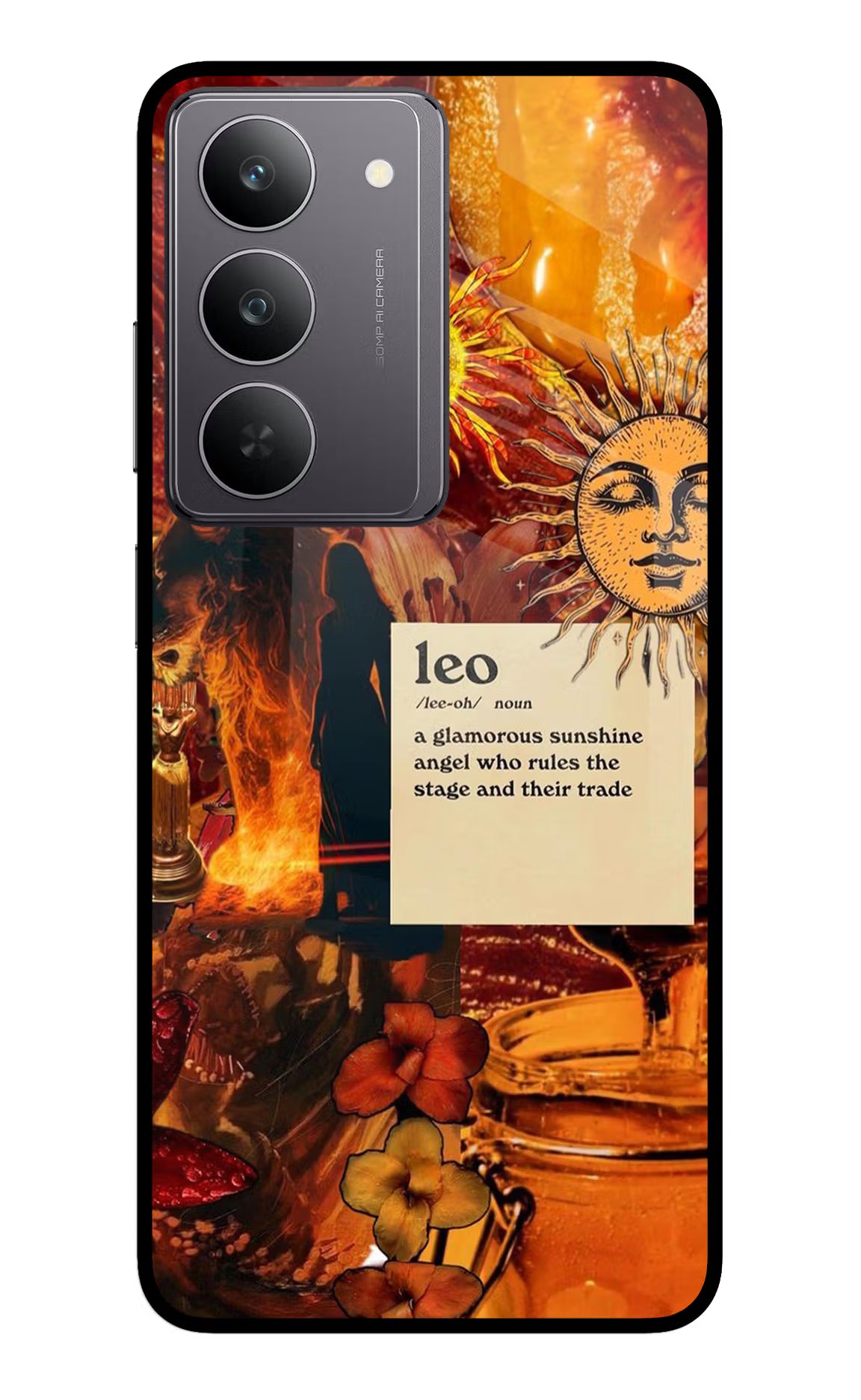 Leo Zodiac Realme 14x 5G Glass Case - Leo Zodiac Realme 14x 5G Glass Case Leo Zodiac Realme 14x 5G Glass Case