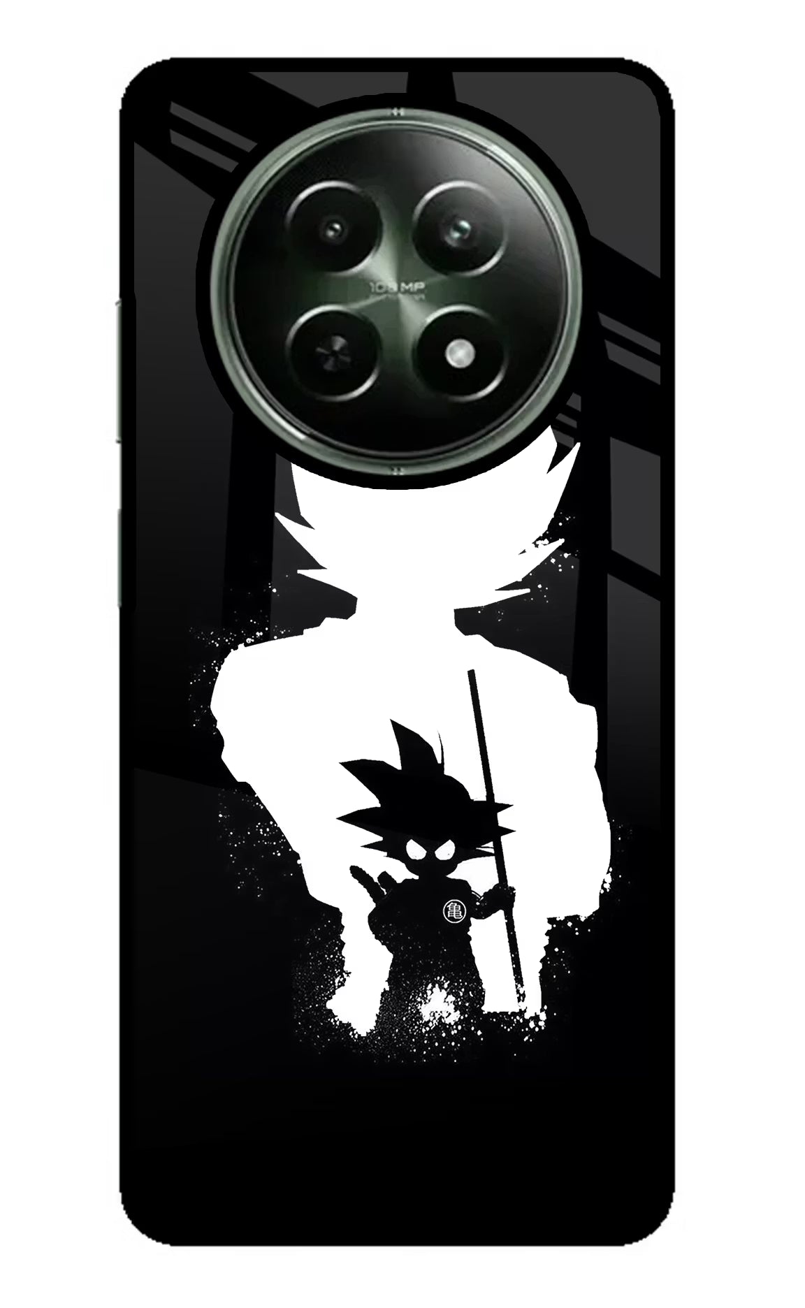 Goku Shadow Realme 12x 5G Glass Case - Goku Shadow Realme 12x 5G Glass Case Goku Shadow Realme 12x 5G Glass Case