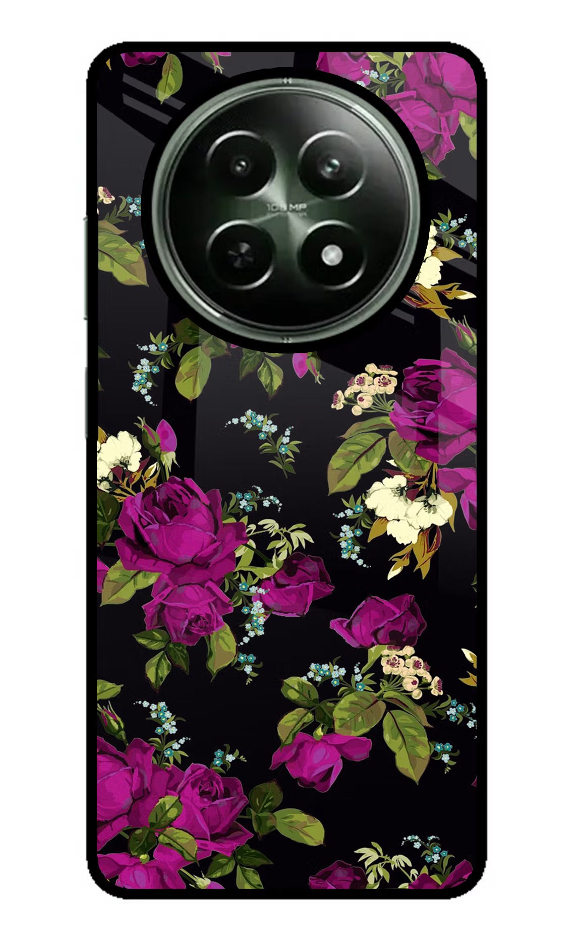 Flowers Realme 12x 5G Glass Case - Flowers Realme 12x 5G Glass Case Flowers Realme 12x 5G Glass Case
