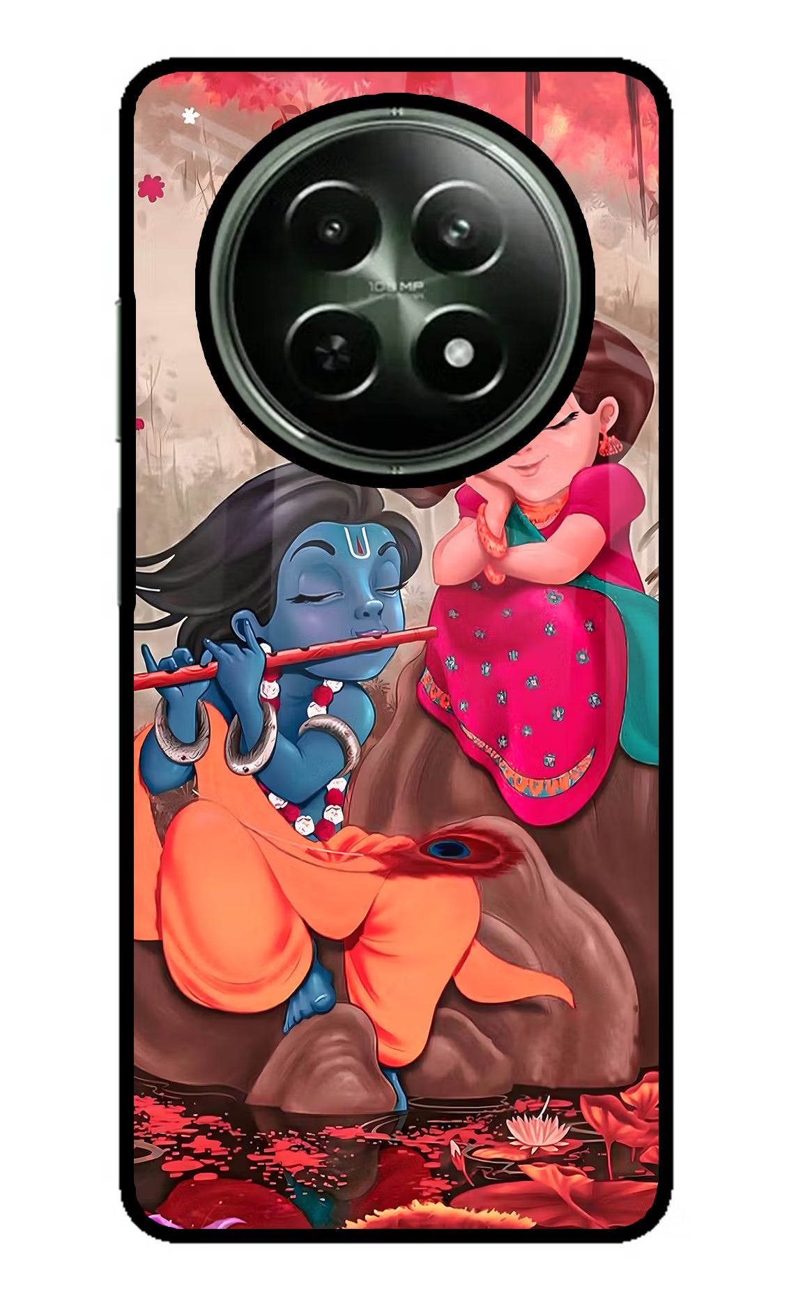 Radhe Krishna Realme 12x 5G Glass Case - Radhe Krishna Realme 12x 5G Glass Case Radhe Krishna Realme 12x 5G Glass Case