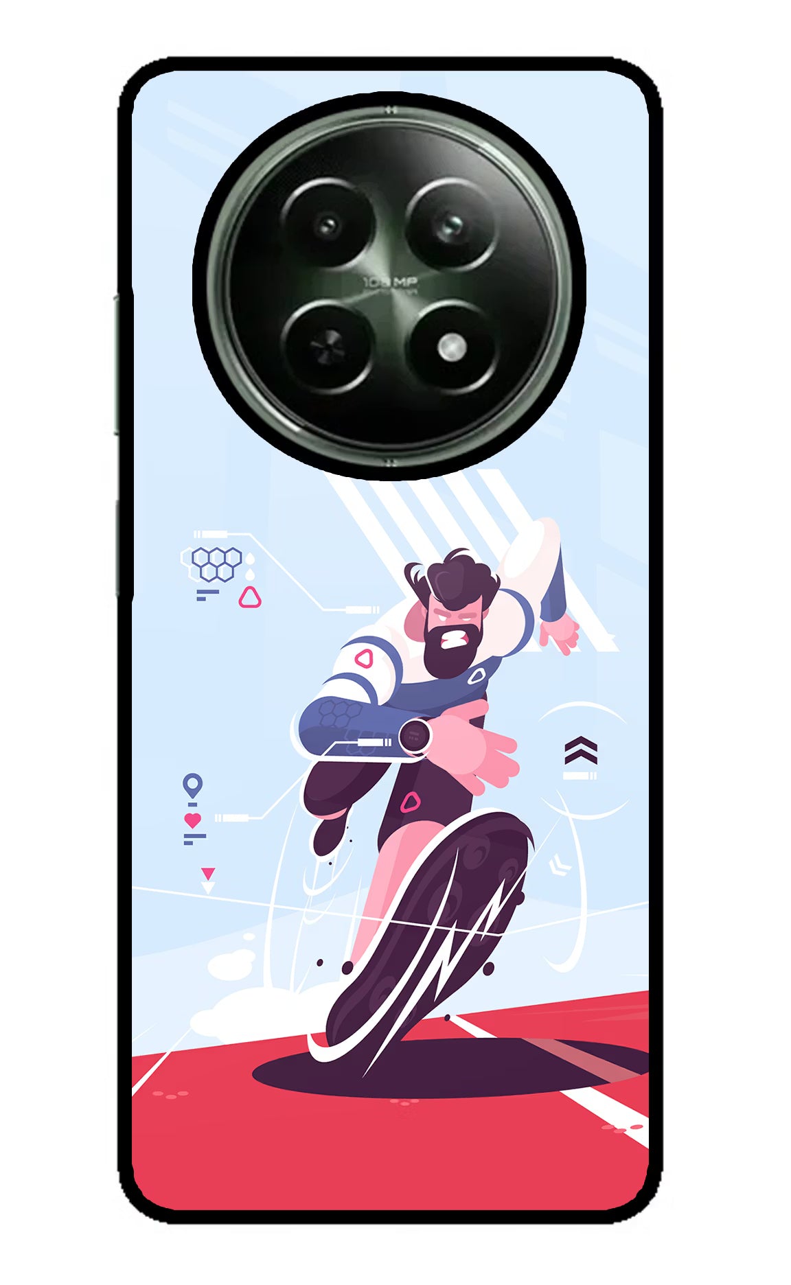 Run Pro Realme 12x 5G Glass Case - Run Pro Realme 12x 5G Glass Case Run Pro Realme 12x 5G Glass Case