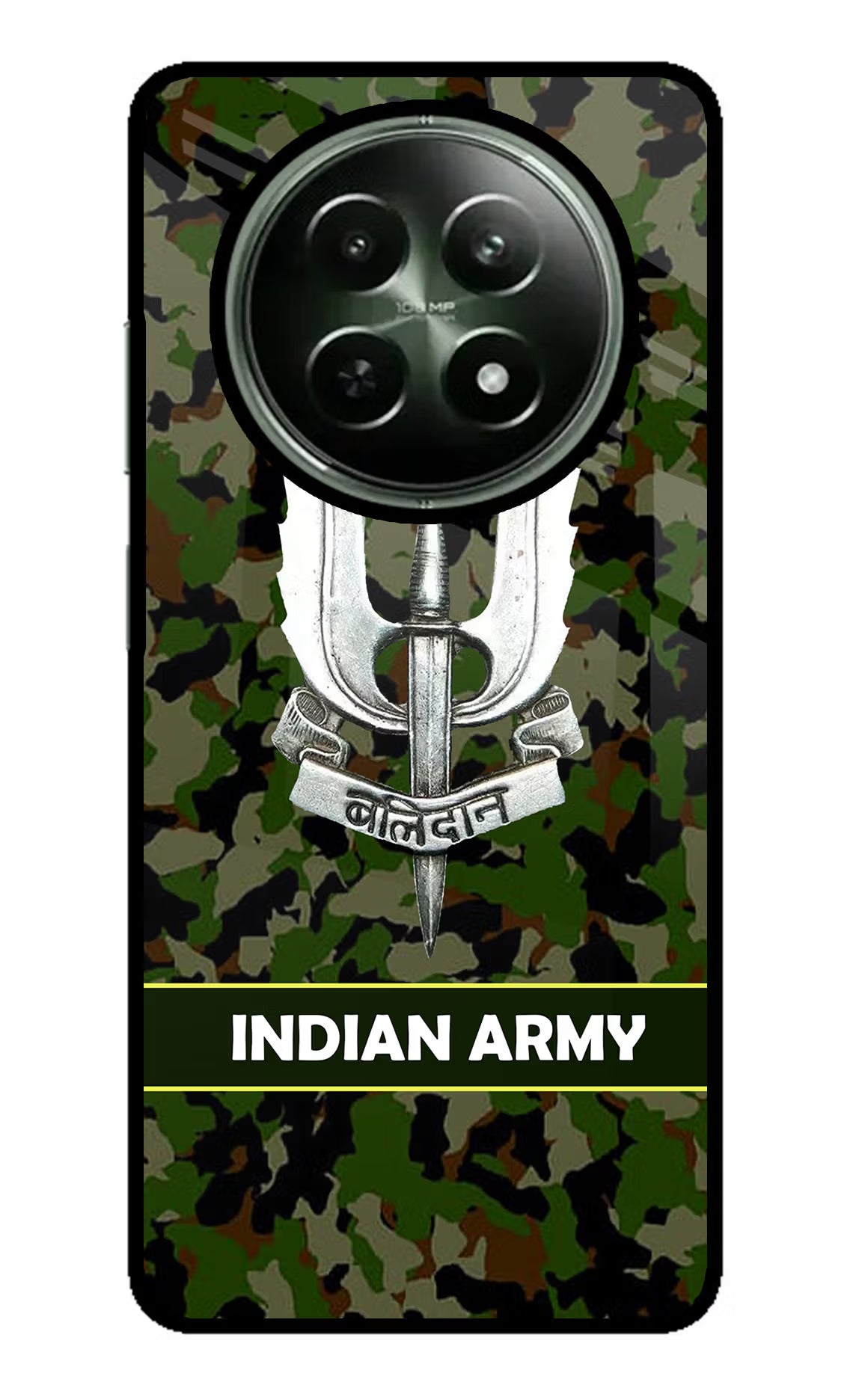 Balidan Indian Logo Realme 12x 5G Glass Case - Balidan Indian Logo Realme 12x 5G Glass Case Balidan Indian Logo Realme 12x 5G Glass Case