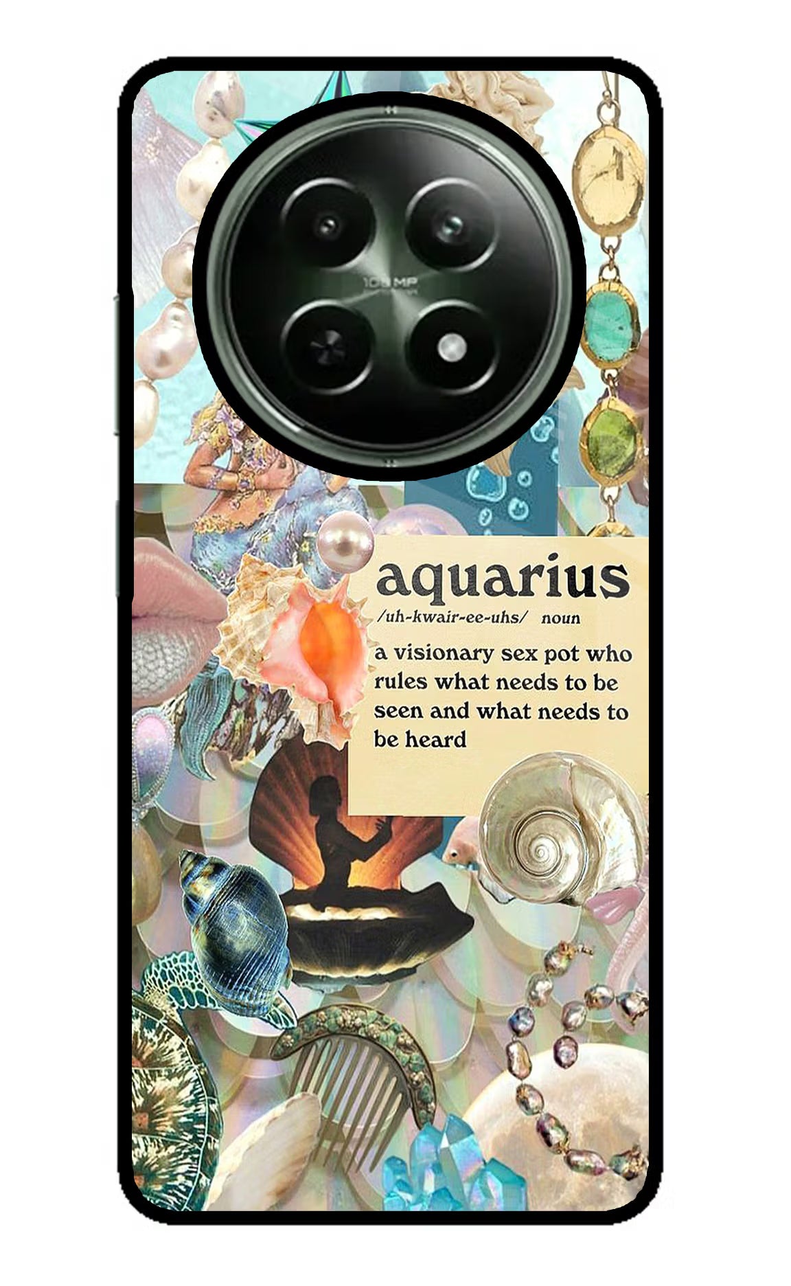 Aquarius Zodiac Realme 12x 5G Glass Case - Aquarius Zodiac Realme 12x 5G Glass Case Aquarius Zodiac Realme 12x 5G Glass Case