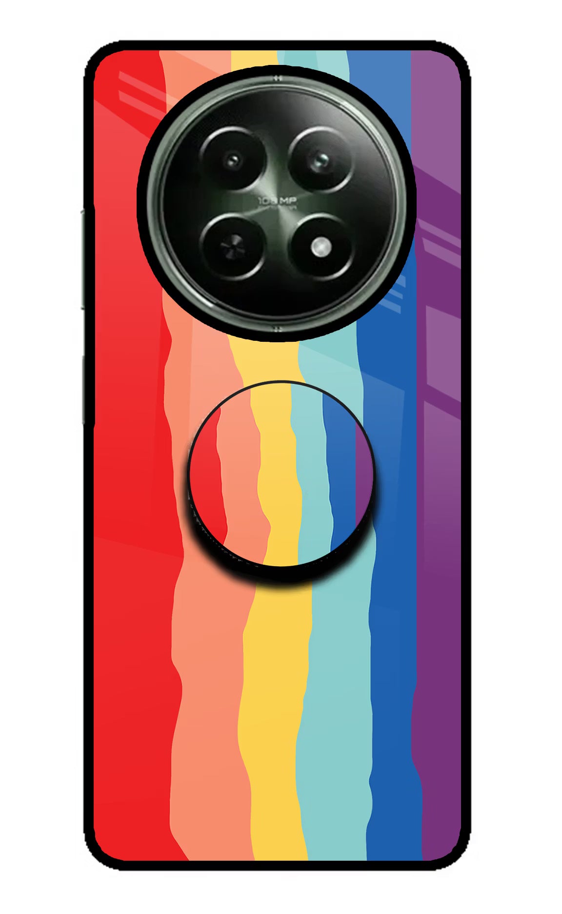 Rainbow Realme 12x 5G Pop Case - Rainbow Realme 12x 5G Pop Case by Casekaro Rainbow Realme 12x 5G Pop Case by Casekaro