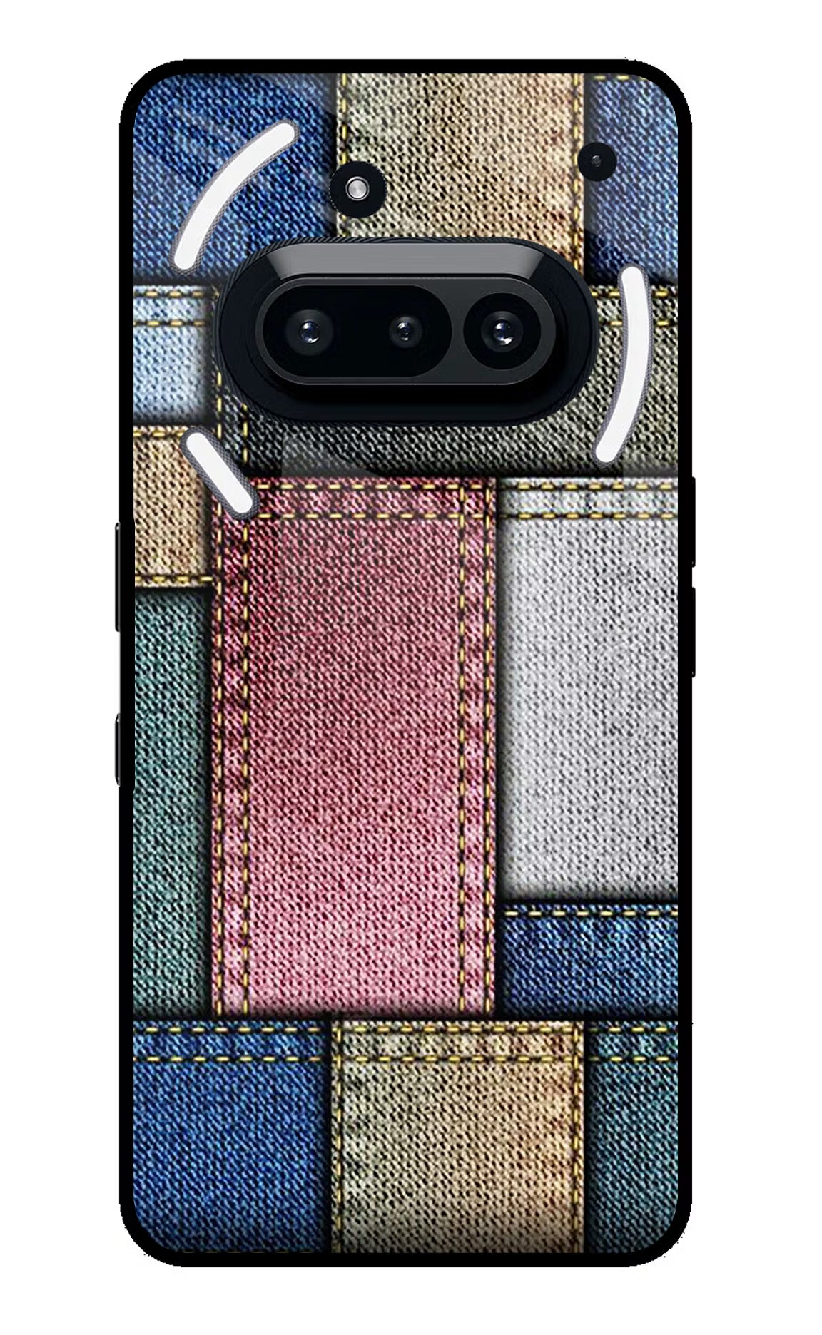 Multicolor Jeans Nothing Phone 3A Glass Case - Multicolor Jeans Nothing Phone 3A Glass Case Multicolor Jeans Nothing Phone 3A Glass Case