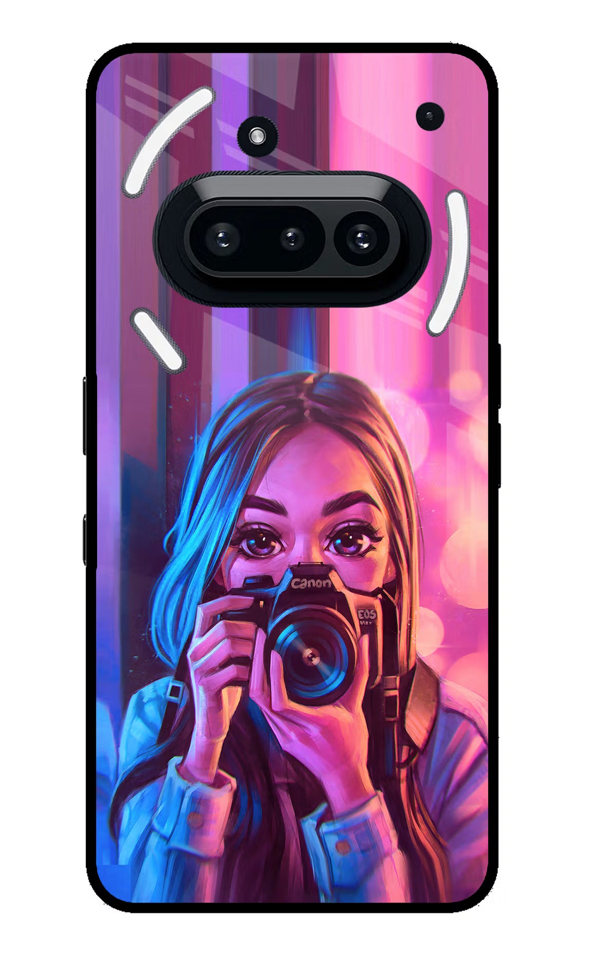 Girl Photographer Nothing Phone 3A Glass Case - Girl Photographer Nothing Phone 3A Glass Case Girl Photographer Nothing Phone 3A Glass Case