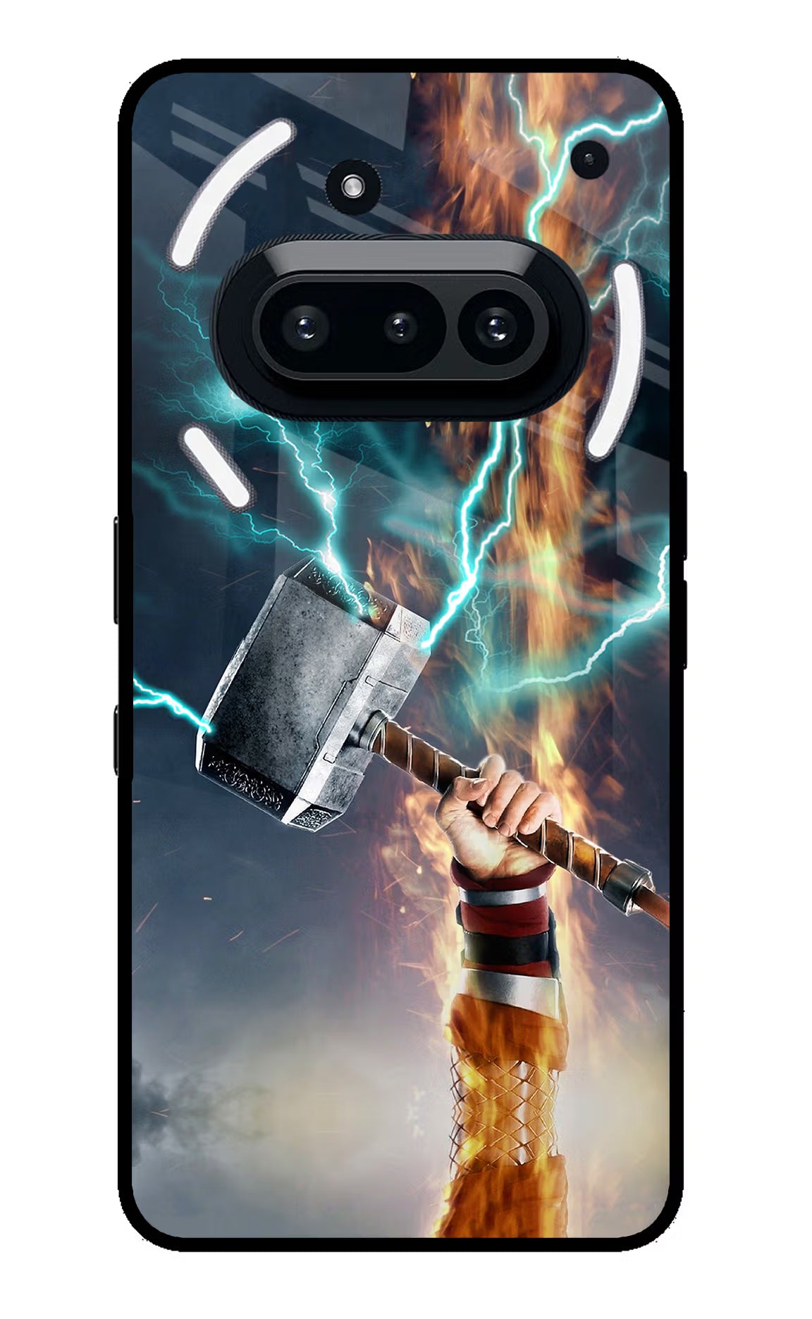 Thor Hammer Mjolnir Nothing Phone 3A Glass Case - Thor Hammer Mjolnir Nothing Phone 3A Glass Case Thor Hammer Mjolnir Nothing Phone 3A Glass Case