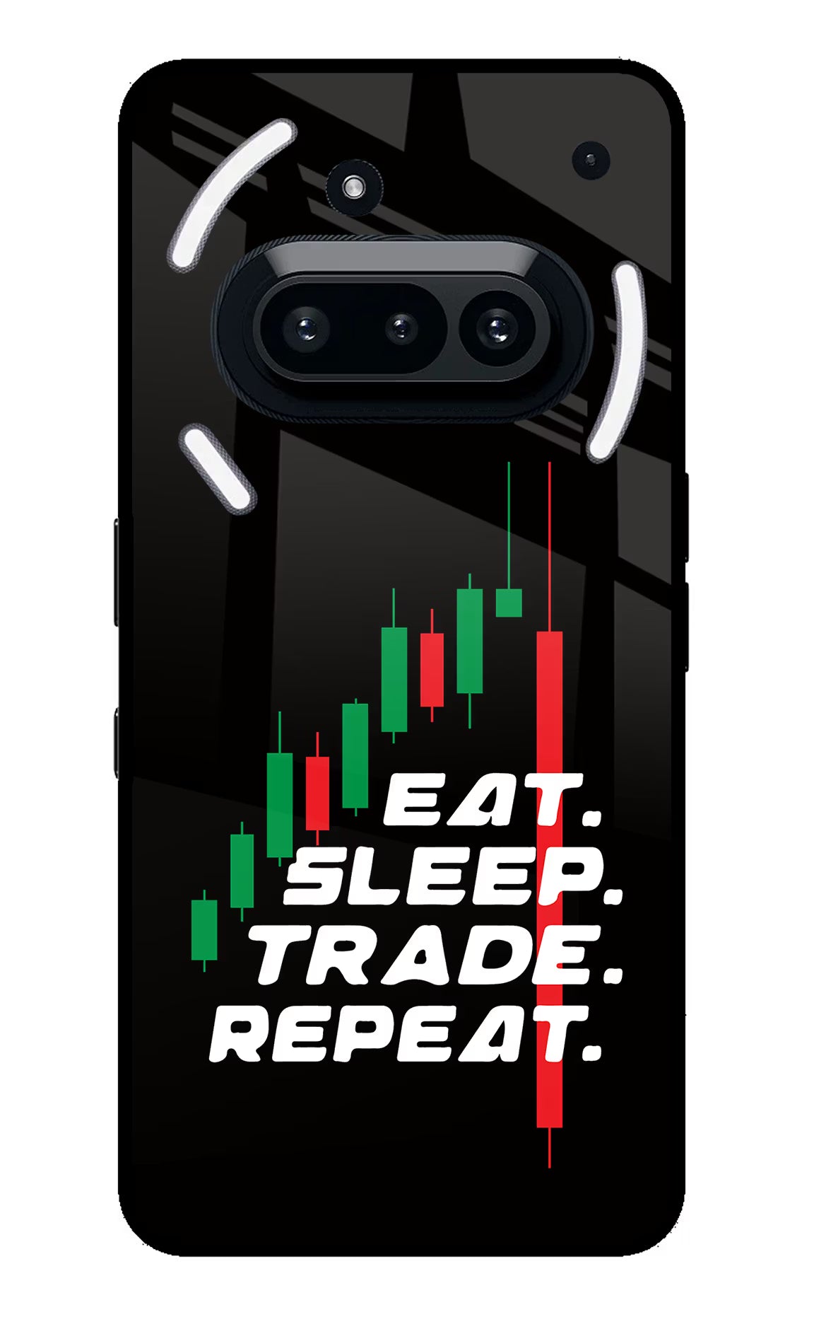 Eat Sleep Trade Repeat Nothing Phone 3A Glass Case - Eat Sleep Trade Repeat Nothing Phone 3A Glass Case Eat Sleep Trade Repeat Nothing Phone 3A Glass Case