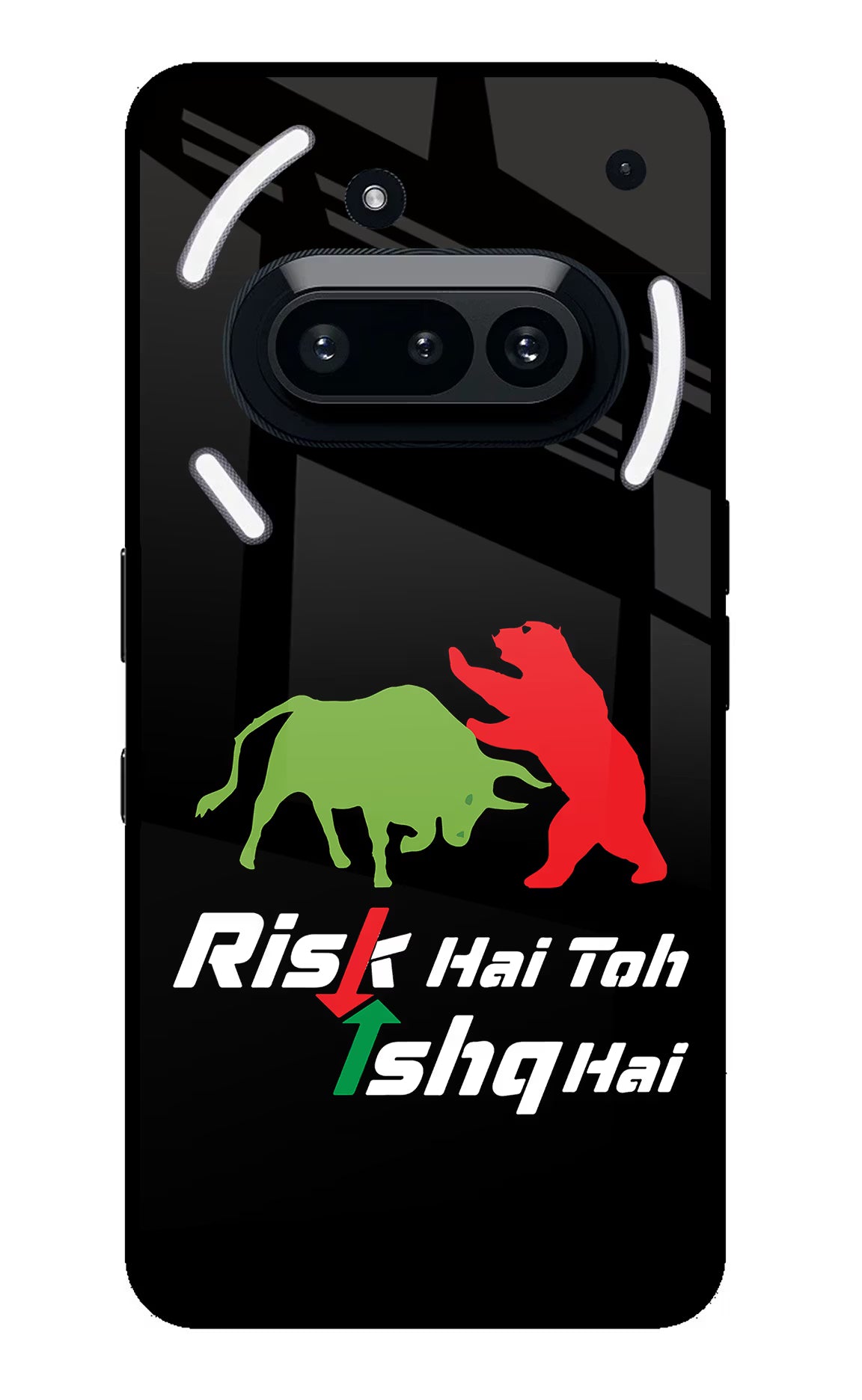 Risk Hai Toh Ishq Hai Nothing Phone 3A Glass Case - Risk Hai Toh Ishq Hai Nothing Phone 3A Glass Case Risk Hai Toh Ishq Hai Nothing Phone 3A Glass Case