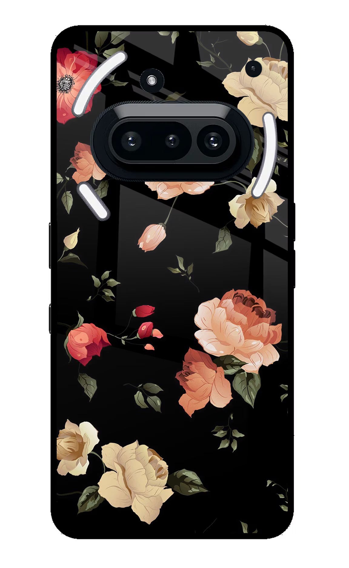 Flowers Nothing Phone 3A Glass Case - Flowers Nothing Phone 3A Glass Case Flowers Nothing Phone 3A Glass Case