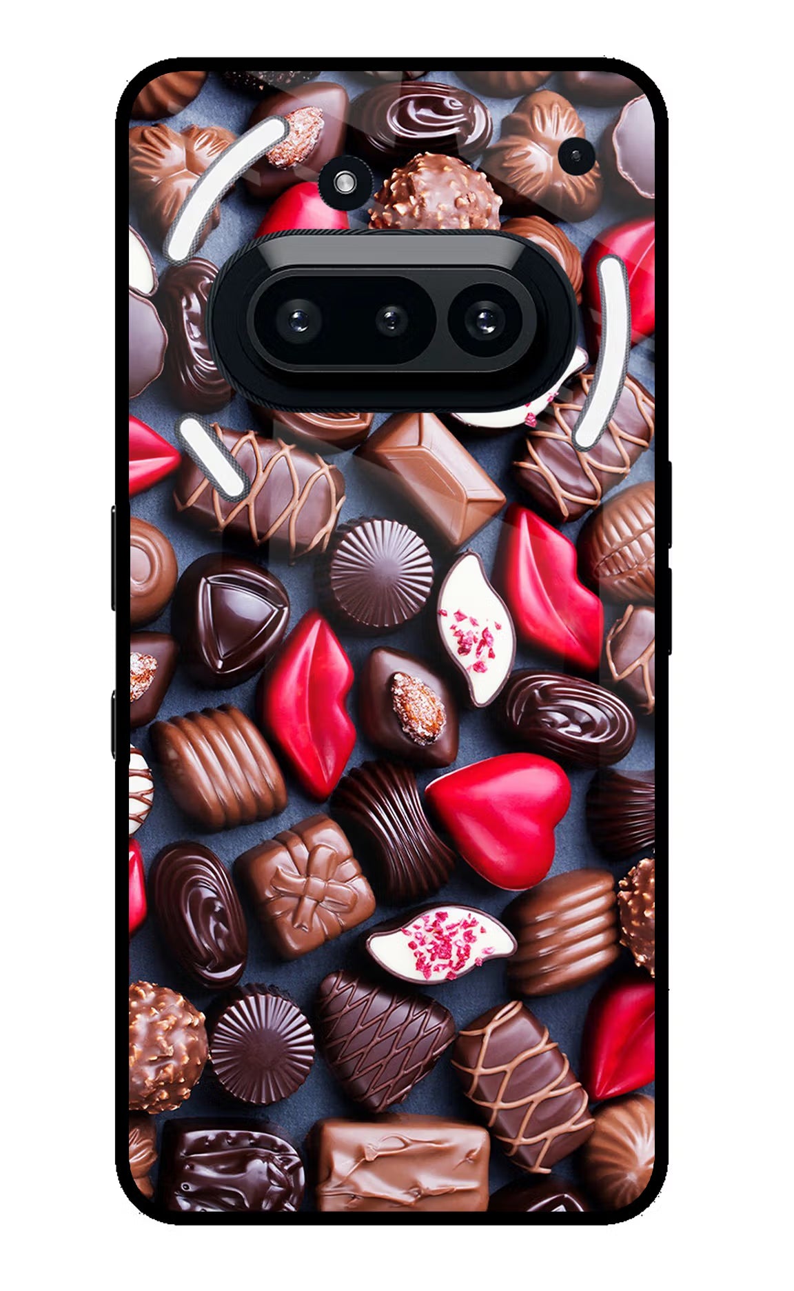 Chocolates Nothing Phone 3A Glass Case - Chocolates Nothing Phone 3A Glass Case Chocolates Nothing Phone 3A Glass Case