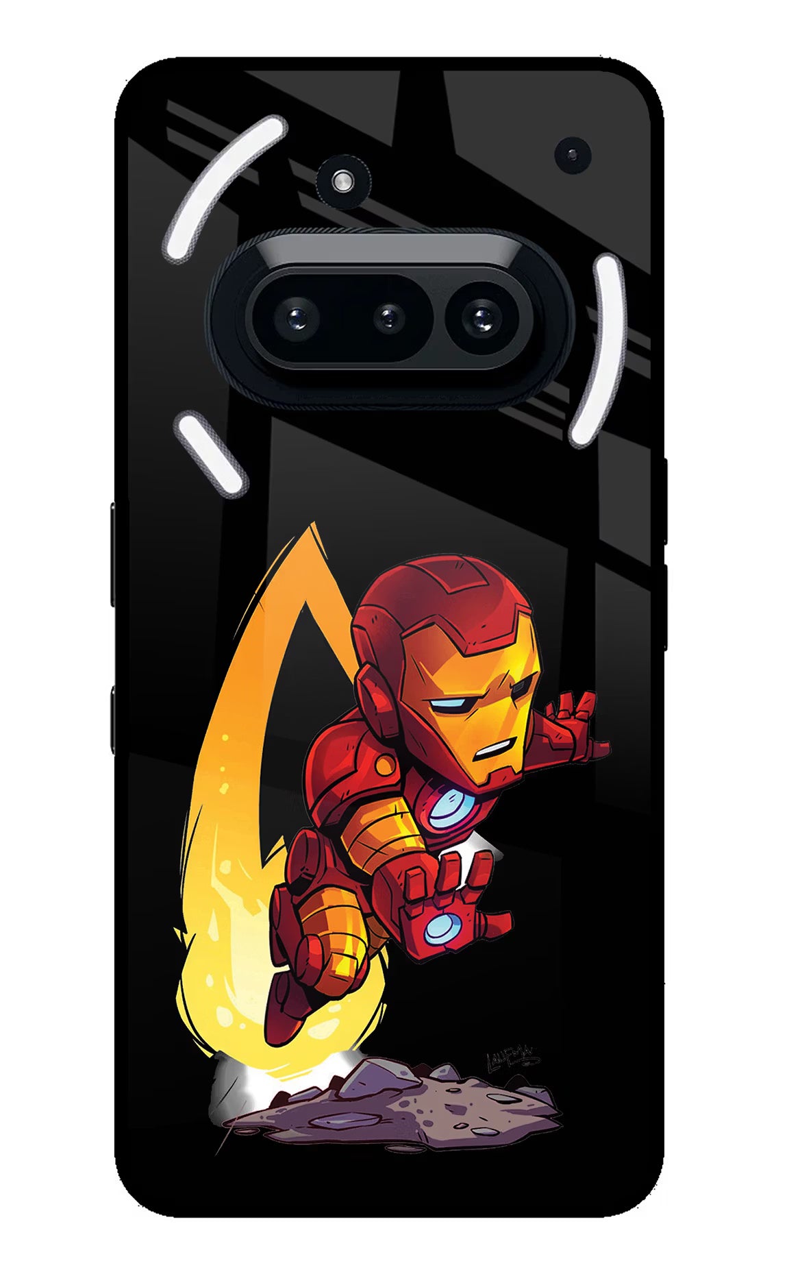 IronMan Nothing Phone 3A Glass Case - IronMan Nothing Phone 3A Glass Case IronMan Nothing Phone 3A Glass Case
