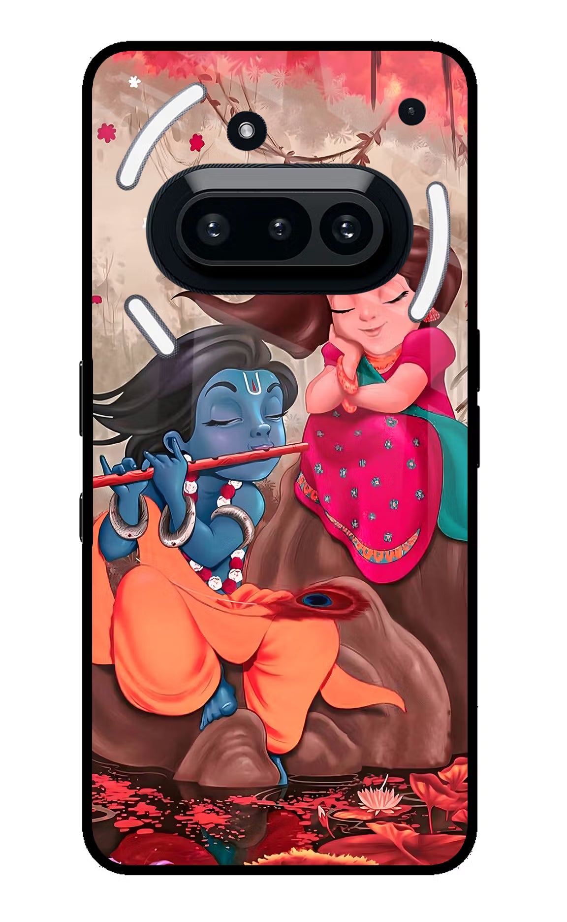 Radhe Krishna Nothing Phone 3A Glass Case - Radhe Krishna Nothing Phone 3A Glass Case Radhe Krishna Nothing Phone 3A Glass Case