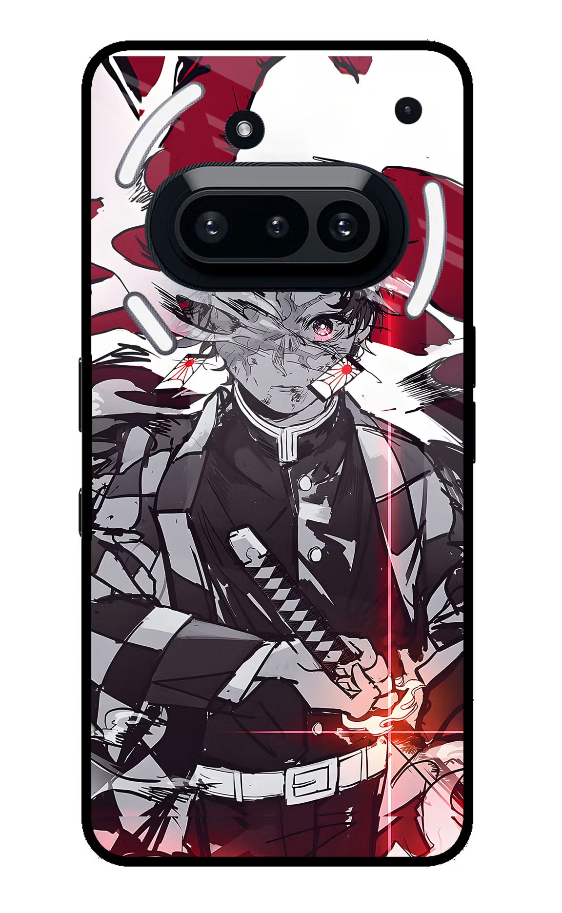 Demon Slayer Nothing Phone 3A Glass Case - Demon Slayer Nothing Phone 3A Glass Case Demon Slayer Nothing Phone 3A Glass Case