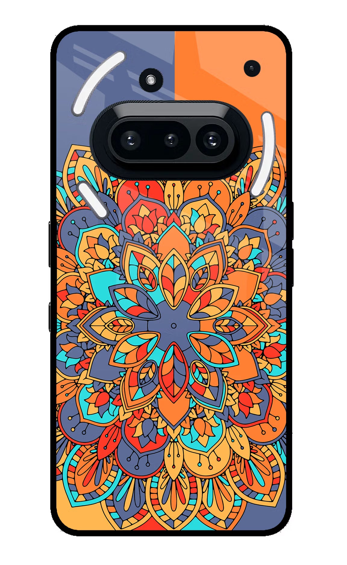 Color Mandala Nothing Phone 3A Glass Case - Color Mandala Nothing Phone 3A Glass Case Color Mandala Nothing Phone 3A Glass Case