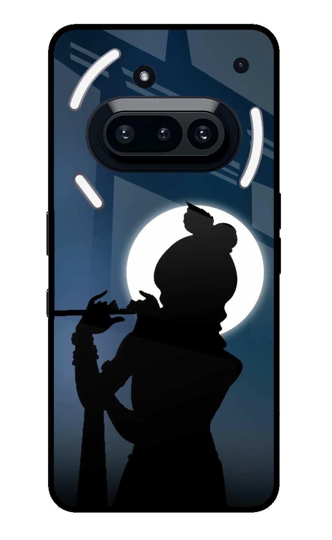 Shri Krishna Silhouette Nothing Phone 3A Glass Case - Shri Krishna Silhouette Nothing Phone 3A Glass Case Shri Krishna Silhouette Nothing Phone 3A Glass Case
