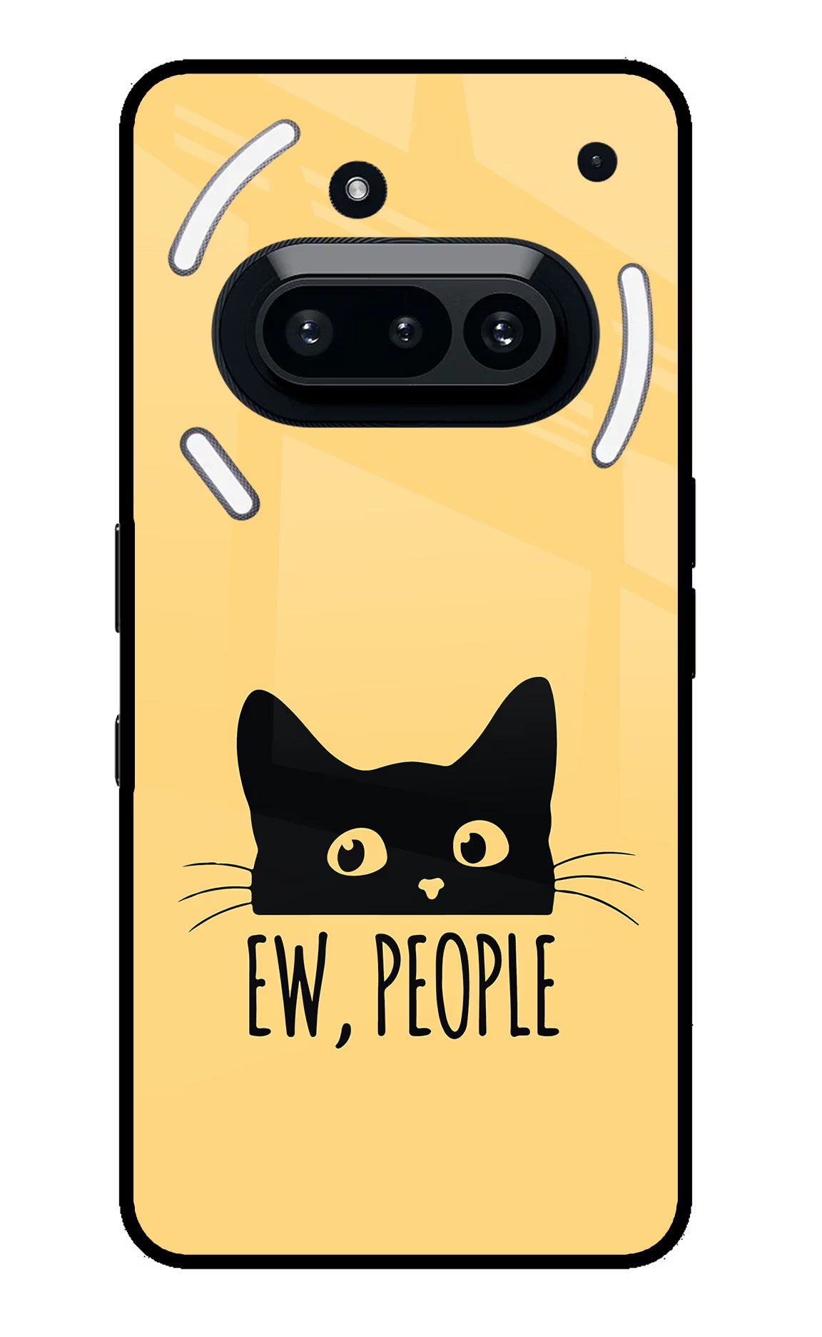 Ew People Catitude Nothing Phone 3A Glass Case - Ew People Catitude Nothing Phone 3A Glass Case Ew People Catitude Nothing Phone 3A Glass Case