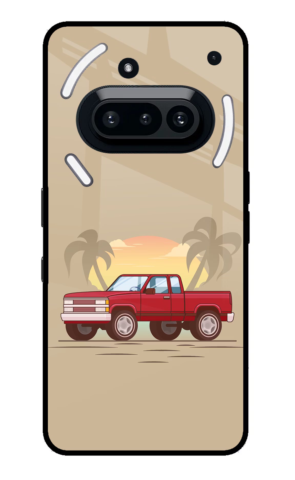 Desert Classic Drive Nothing Phone 3A Glass Case - Desert Classic Drive Nothing Phone 3A Glass Case Desert Classic Drive Nothing Phone 3A Glass Case