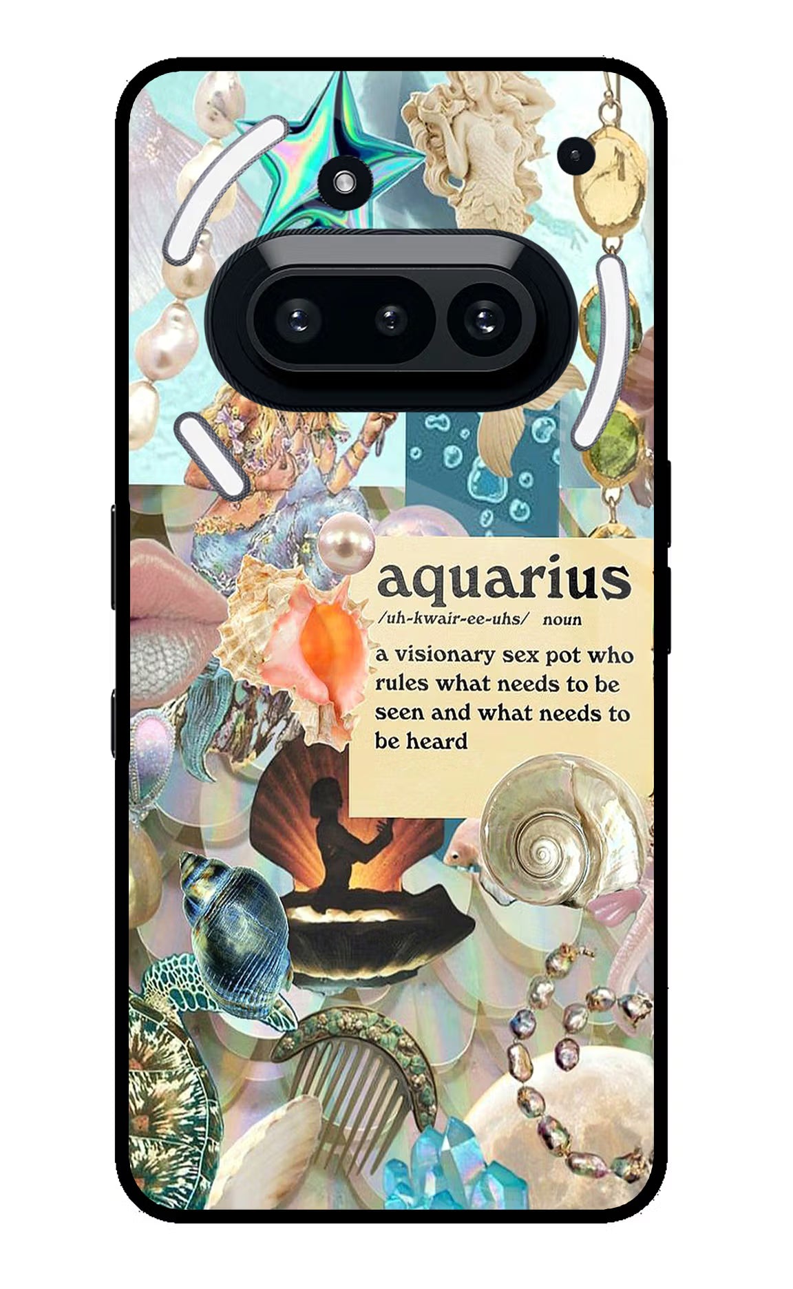 Aquarius Zodiac Nothing Phone 3A Glass Case - Aquarius Zodiac Nothing Phone 3A Glass Case Aquarius Zodiac Nothing Phone 3A Glass Case