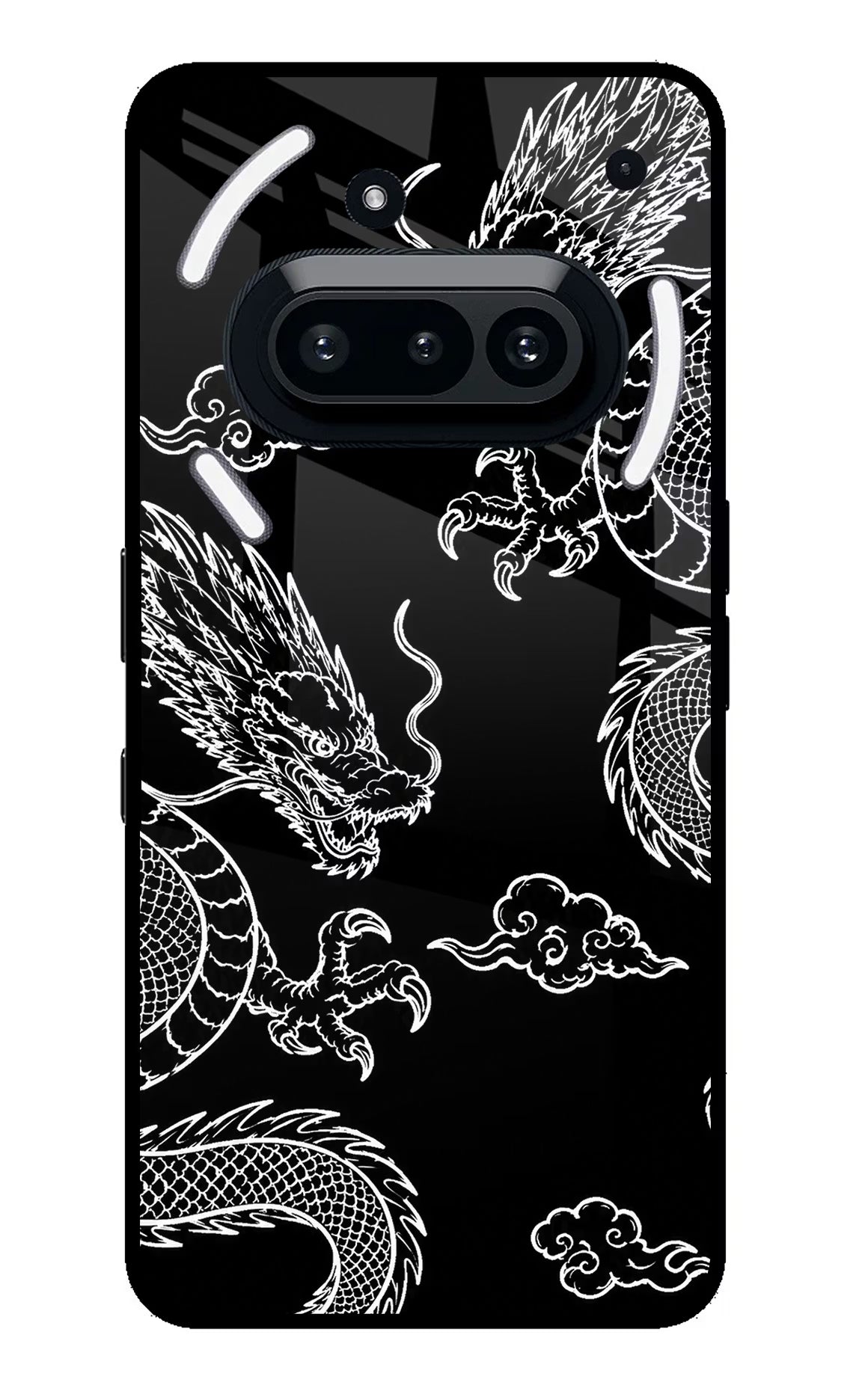 Twin Dragons Nothing Phone 3A Glass Case - Twin Dragons Nothing Phone 3A Glass Case Twin Dragons Nothing Phone 3A Glass Case