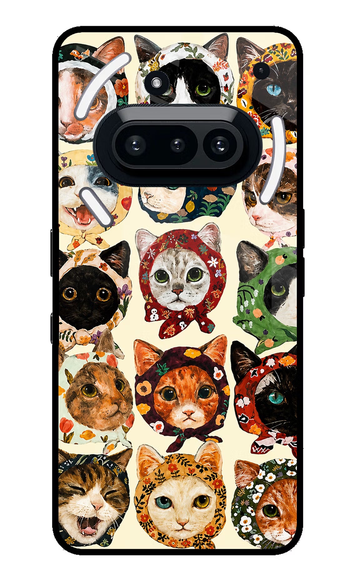 Cool Cat Nothing Phone 3A Glass Case - Cool Cat Nothing Phone 3A Glass Case Cool Cat Nothing Phone 3A Glass Case