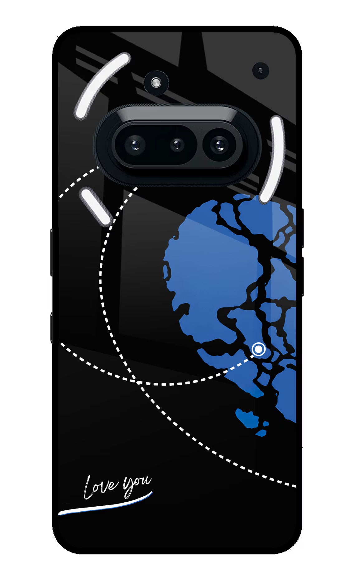 Love Orbit Nothing Phone 3A Glass Case - Love Orbit Nothing Phone 3A Glass Case Love Orbit Nothing Phone 3A Glass Case
