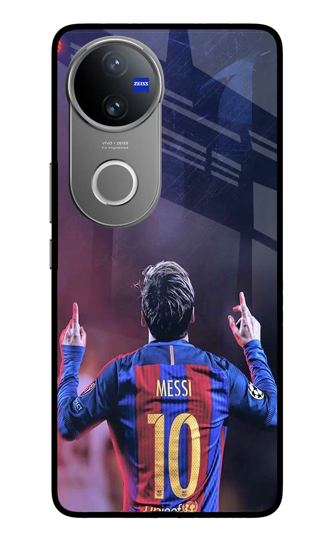 Messi Vivo V50 5G Glass Case - Messi Vivo V50 5G Glass Case Messi Vivo V50 5G Glass Case