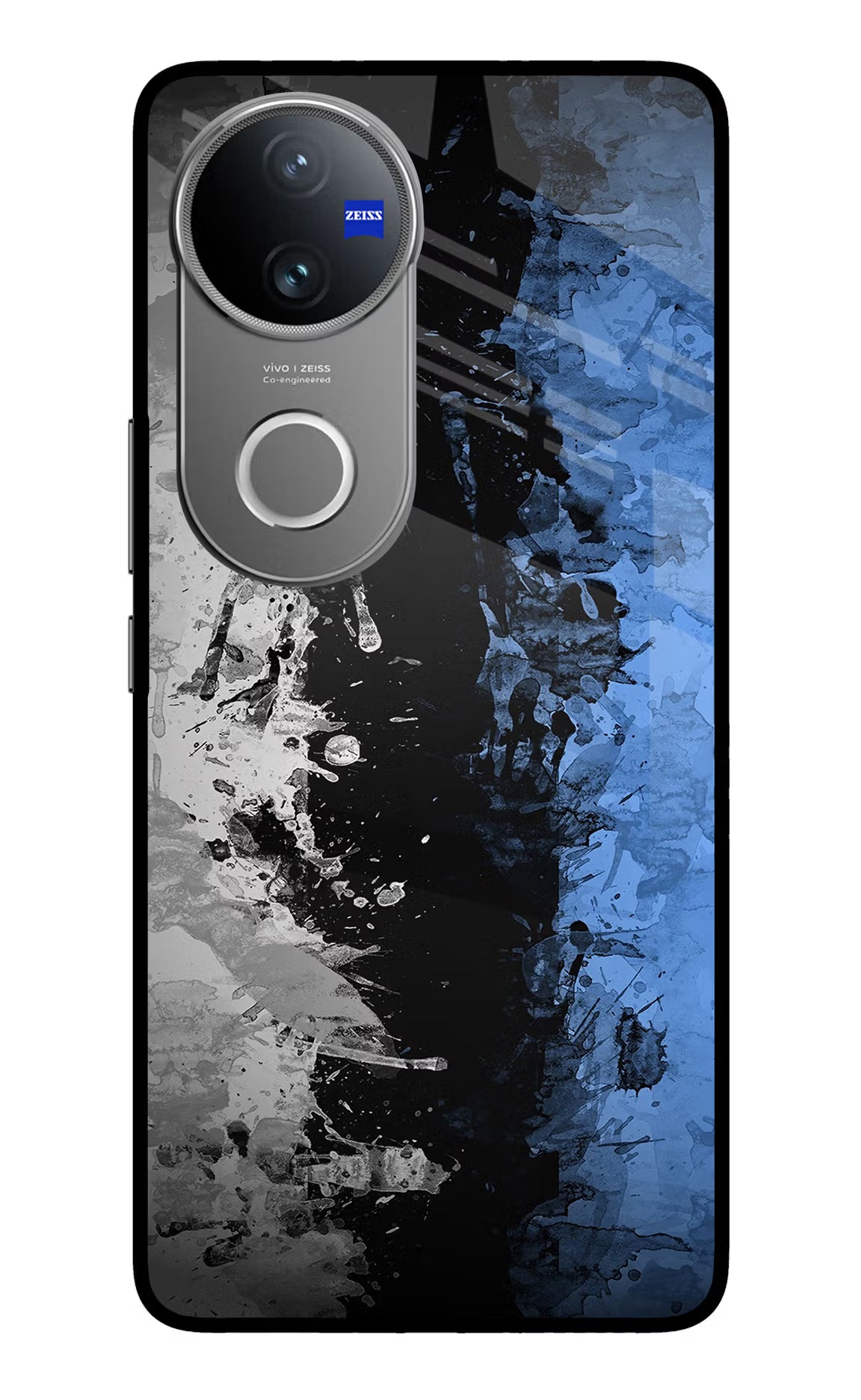 Artistic Design Vivo V50 5G Glass Case Back Cover by Casekaro