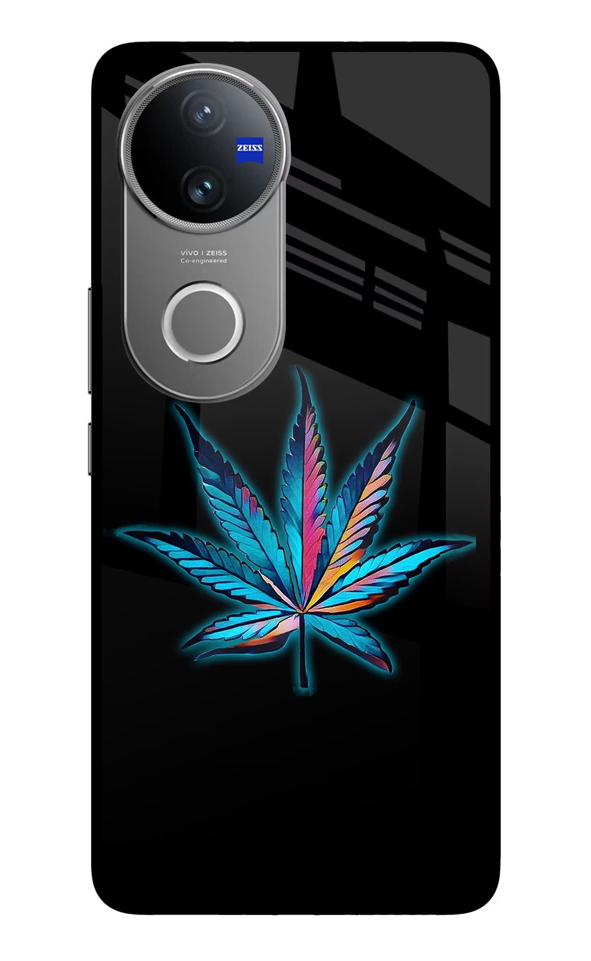 Weed Vivo V50 5G Glass Case Back Cover by Casekaro